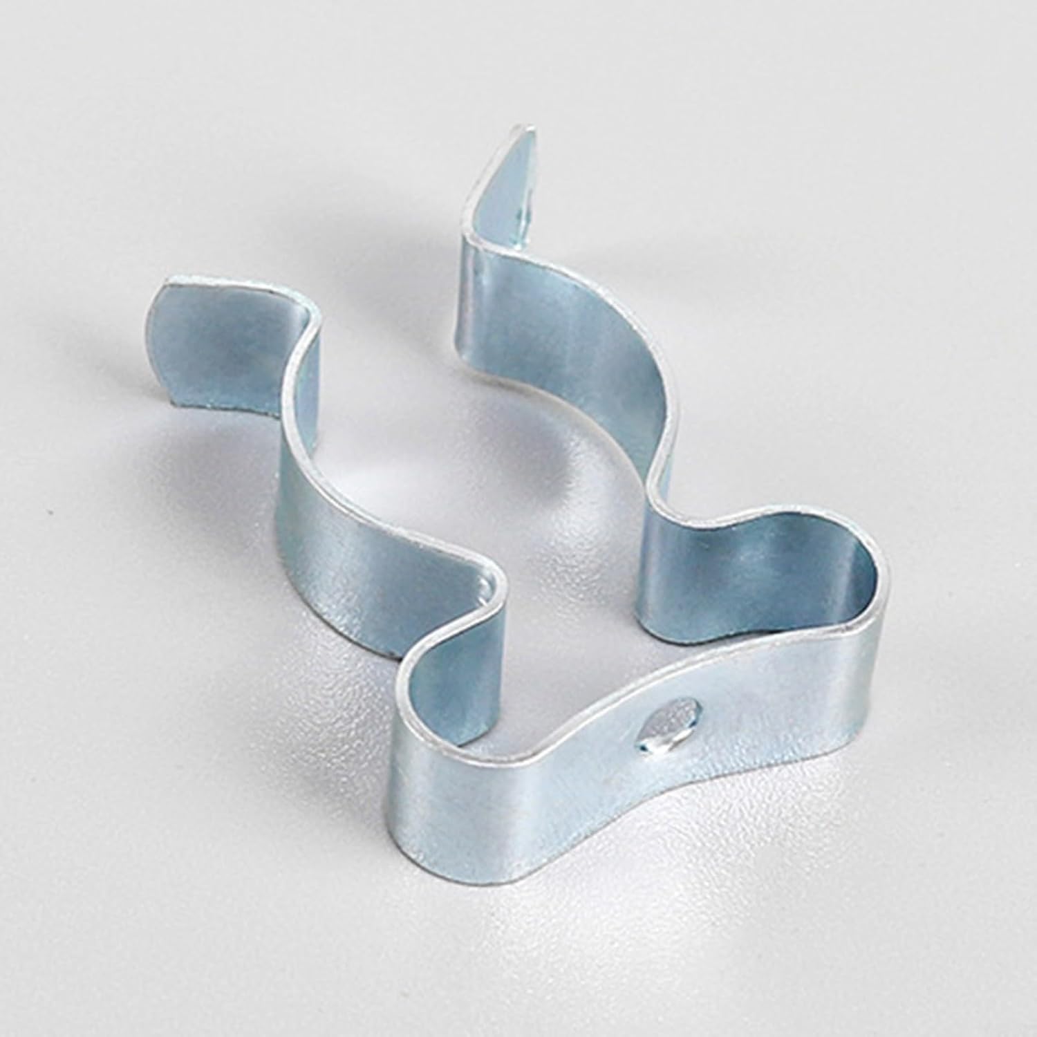  Pinces à Ressort En Acier Au Manganèse Avec Base étroite Revêtue De Caoutchouc Pour Garage, Abri De Jardin, Armoire, Organisation 25 Mm, 32 Mm, 50 Mm, Argent (50 Mm)