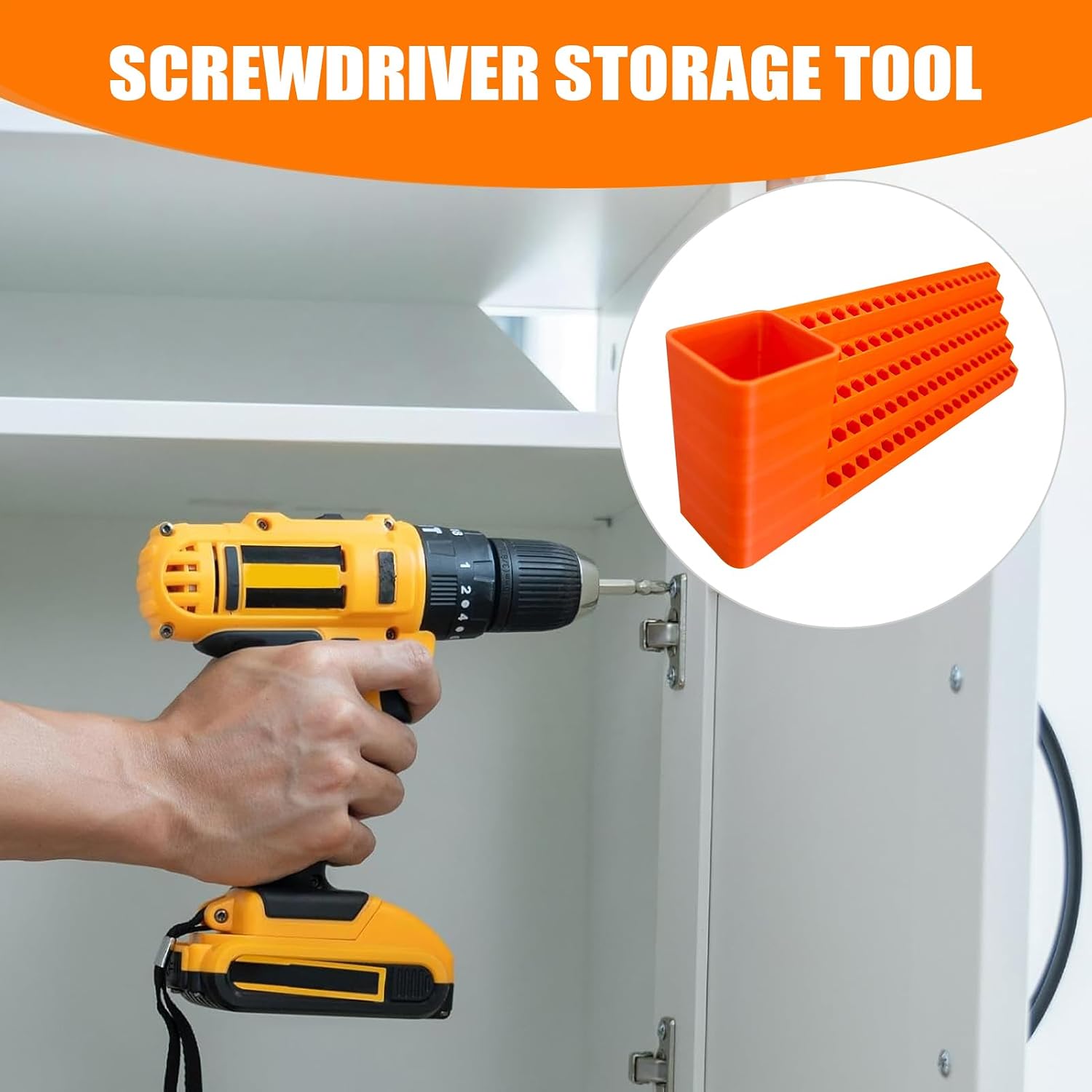 GENERIC Support De Rangement Pour Tournevis, Support De Rangement, Support Mural Pour Outils, Porte- De Tournevis, Design Peu Encombrant, Pour Maison, Garage, Atelier, Mécanicien, Construction