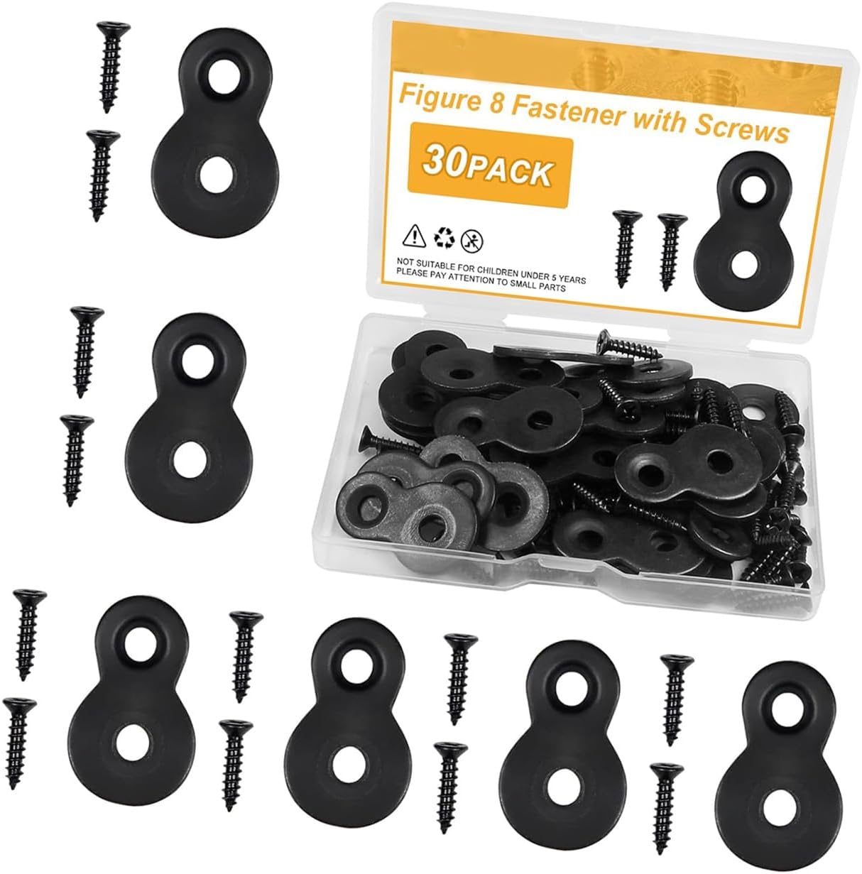  Lot De 30 Plaques De Fixation Solides Pour Placard Avec Plaque De Menuiserie En Métal Non Revêtue D'érosion Pour Les Connexions De Matériel D'armoire