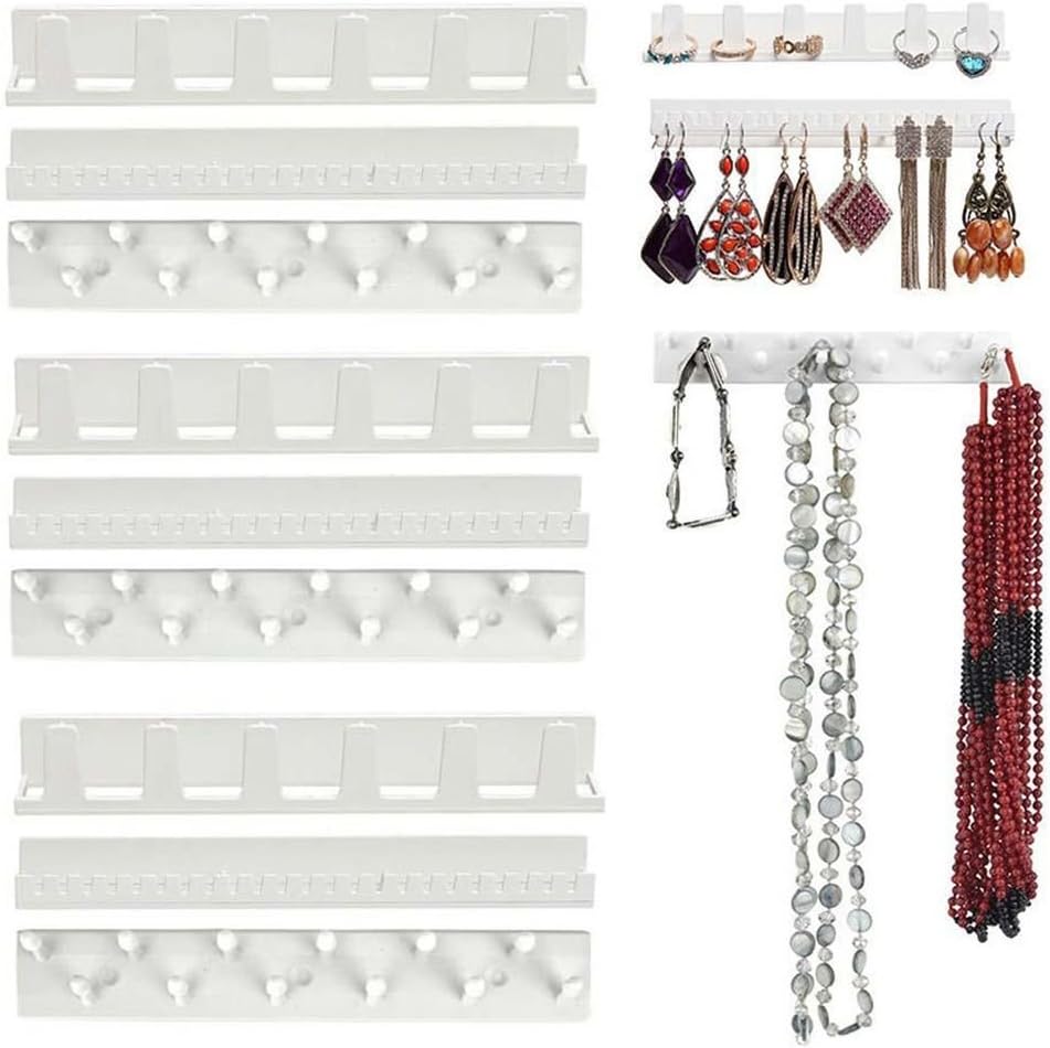  HomeSoGood Lot De 9 Crochets De Rangement Adhésifs Pour Bagues, Colliers, Bracelets
