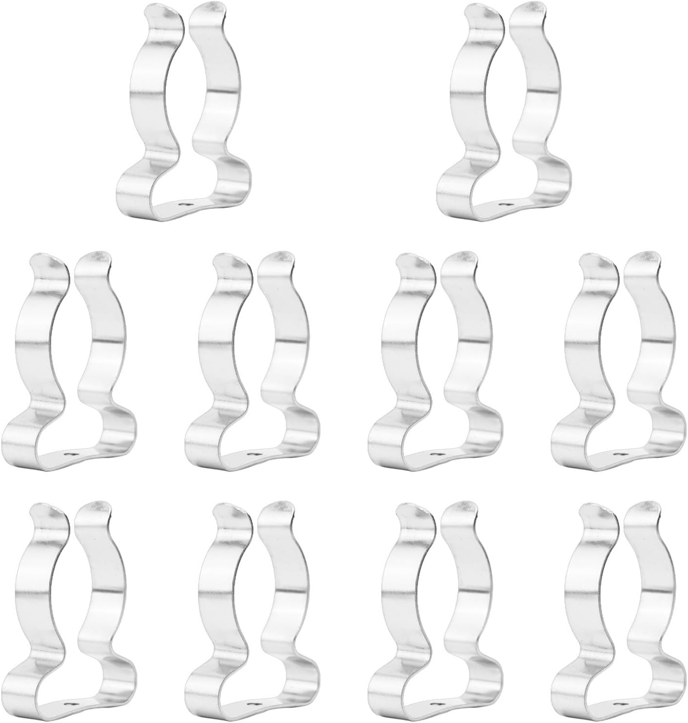  Lot De 10 Clips Muraux Pour Un Rangement Efficace - Clips à Ressort Robustes Pour Organiser Les Outils De Garage Et Les Râteaux (50 Mm)