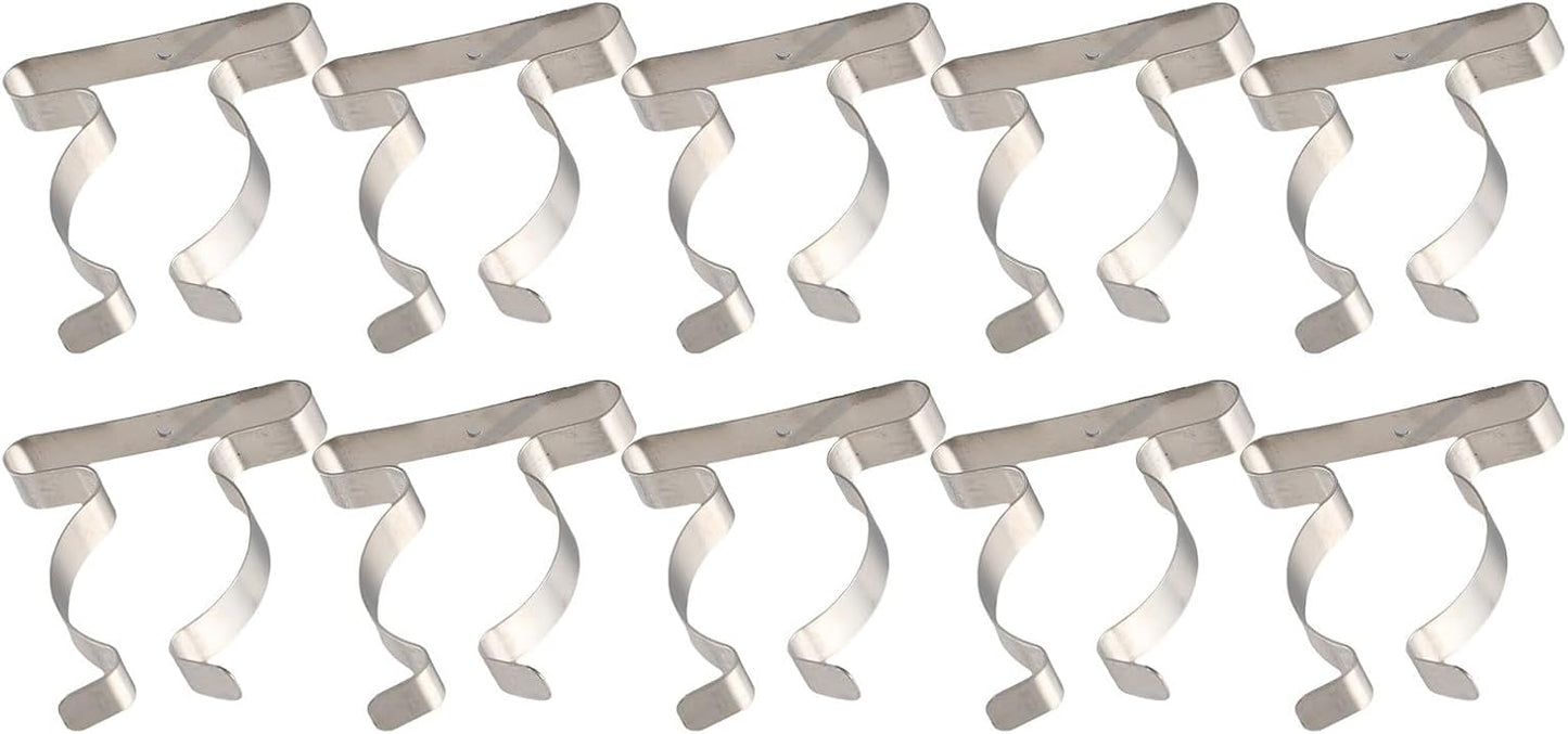  Lot De 10 Clips Muraux Pour Un Rangement Efficace - Clips à Ressort Robustes Pour Organiser Les Outils De Garage Et Les Râteaux (50 Mm)