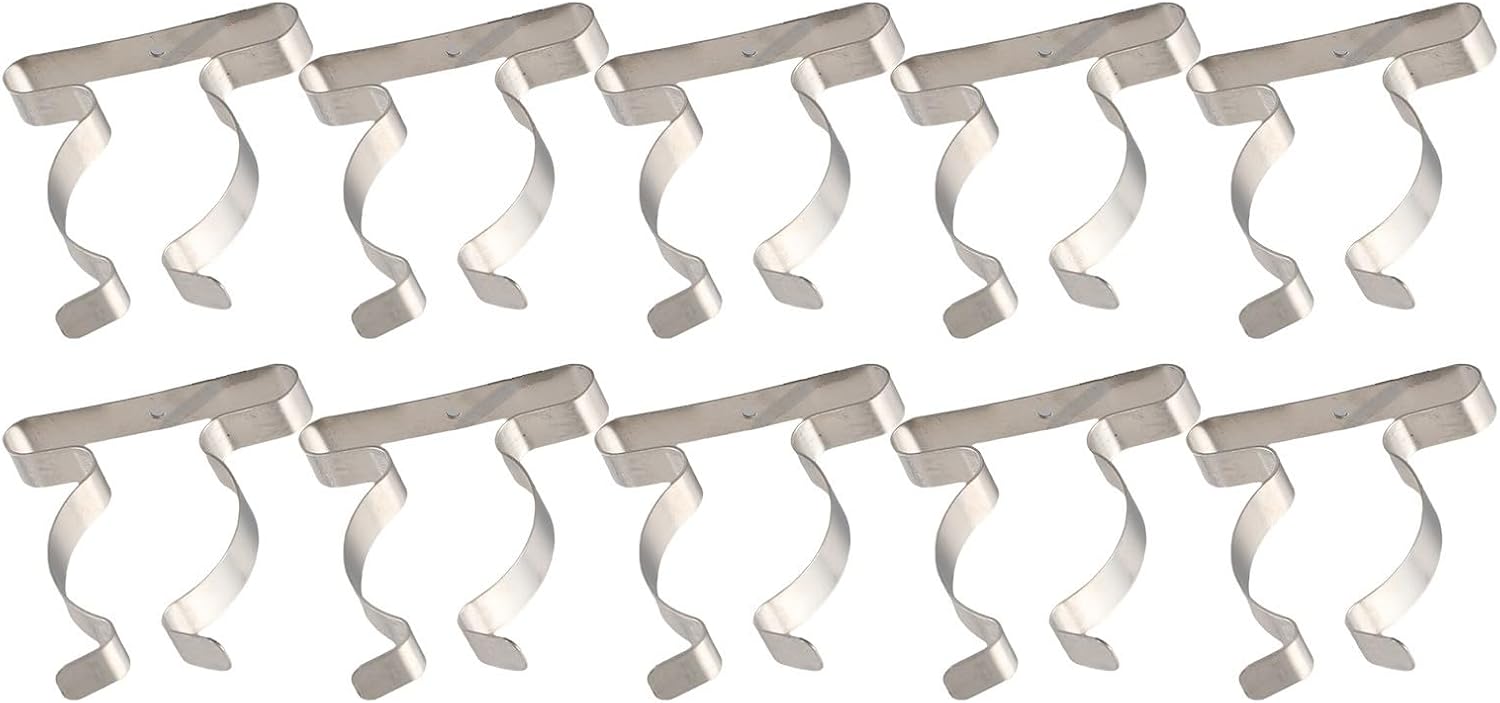  Lot De 10 Clips Muraux Pour Un Rangement Efficace - Clips à Ressort Robustes Pour Organiser Les Outils De Garage Et Les Râteaux (50 Mm)