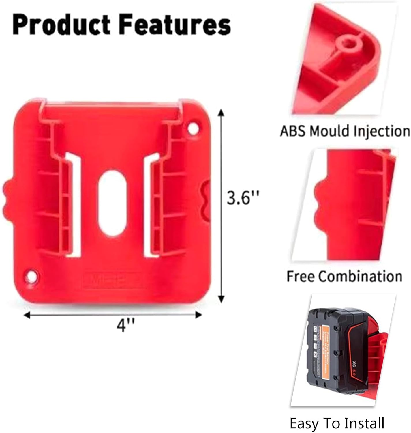  Interfaces D'épissure - Base De Batterie Pour Support De Batterie De La Série 18 V - Personnalisez Vos Besoins De Fixation