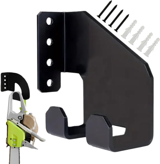  Générique Porte-Tronçonneuse - Crochet De Stockage En Acier Au Carbone Pour Outils De Jardinage - Étagère De Stockage Multifonction Pour Scie à Chaîne Atelier Garage Jardin