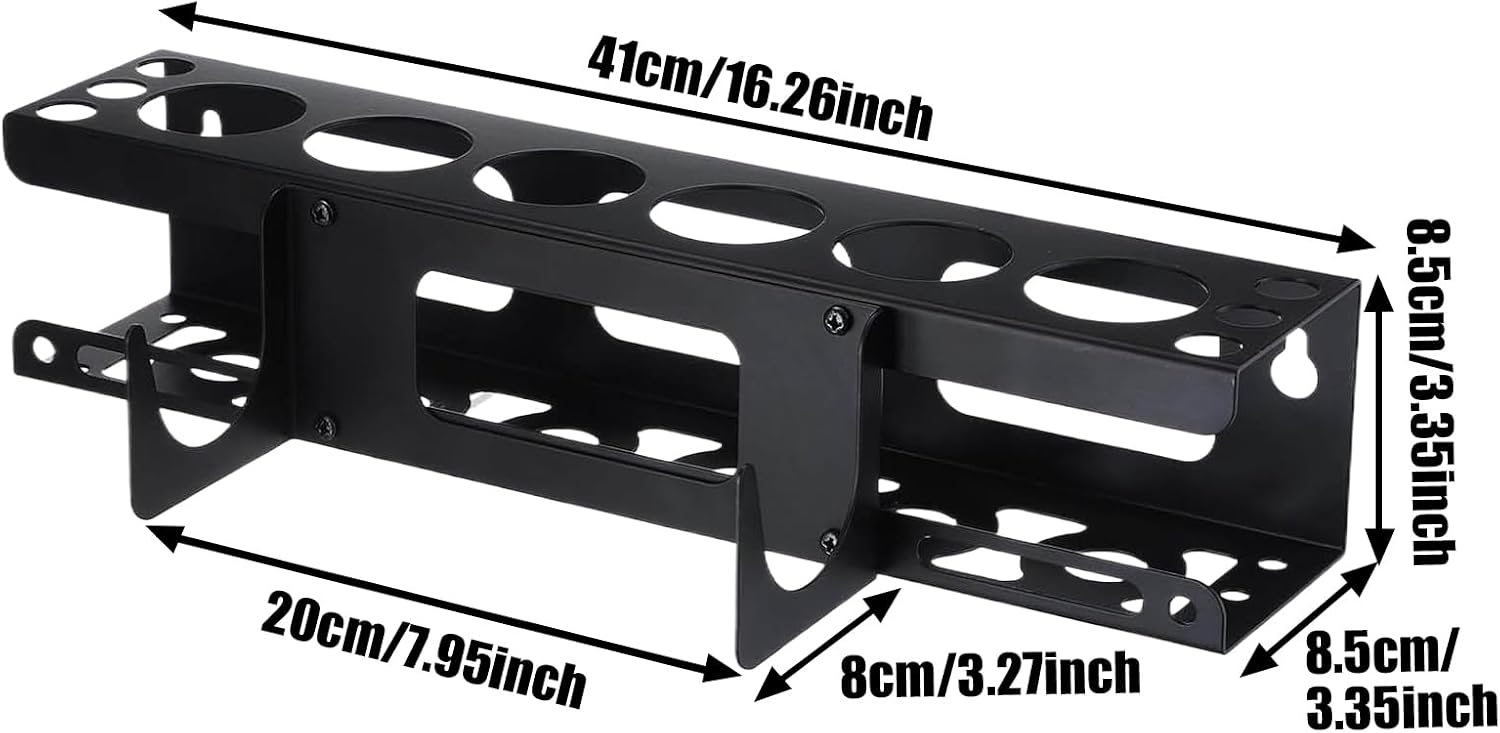 GENERIC Organiseur Mural Adhésif - Support De Tube - Maintien Sûr - Utilisation Polyvalente - Compatible Avec Les Installations - Tenue Sûre - Construction Durable - Résistant à La Rouille - Rangement