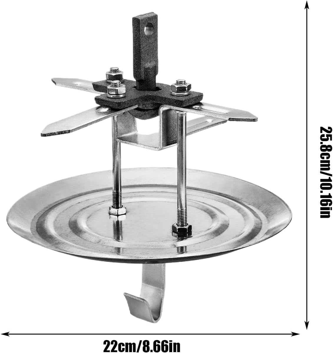  Generisch Crochet Pivotant Pour Charges - Avec Rotation - Pour Peinture De Four Et Pulvérisation, Revêtement En Poudre - Pour Bricolage, Garage, Projets De Déplacement D'objets