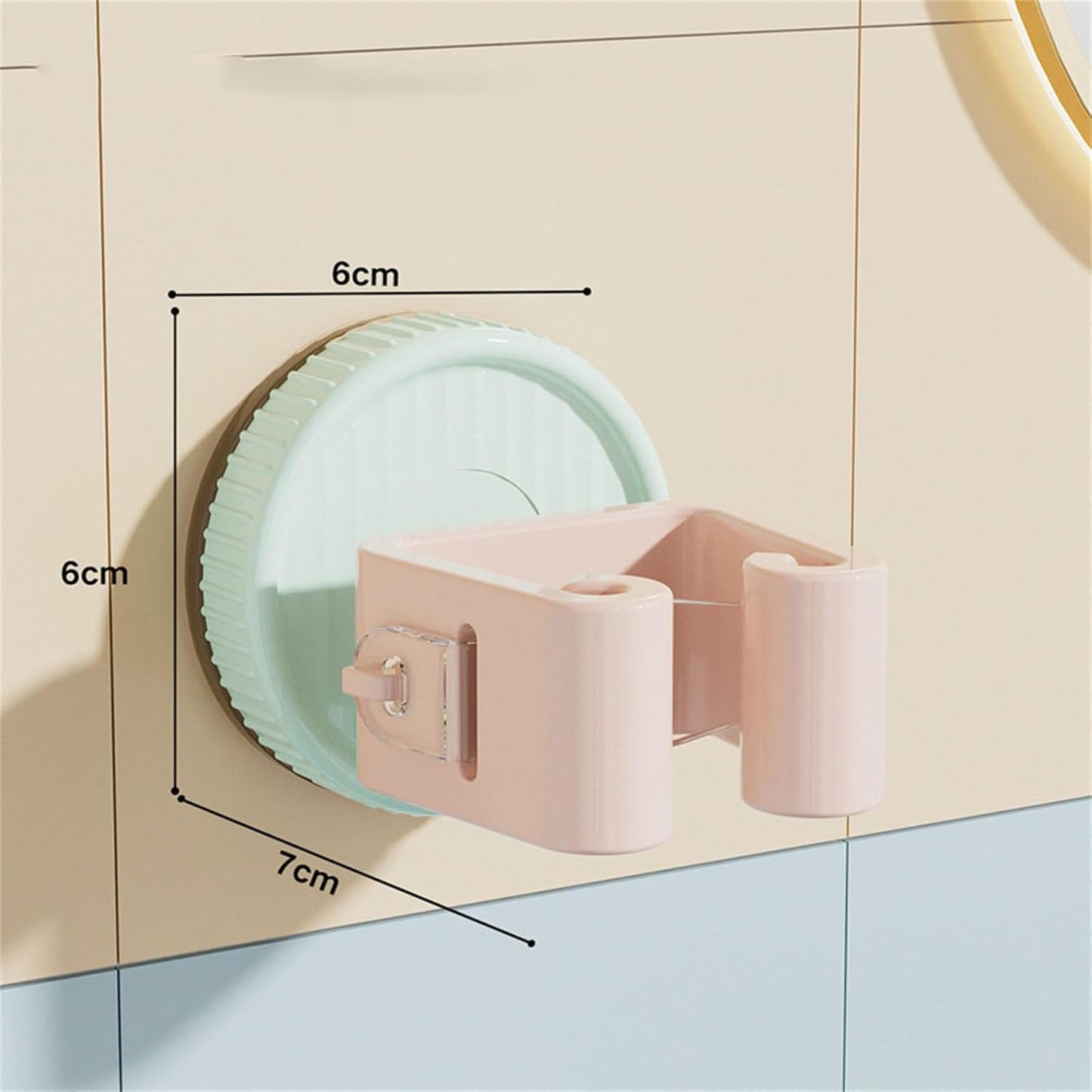  Lot De 2 Supports De Balai à Ventouse Pour économiser De L'espace - Multi-usage - Fixation Murale - Pour Salle De Bain Et Cuisine