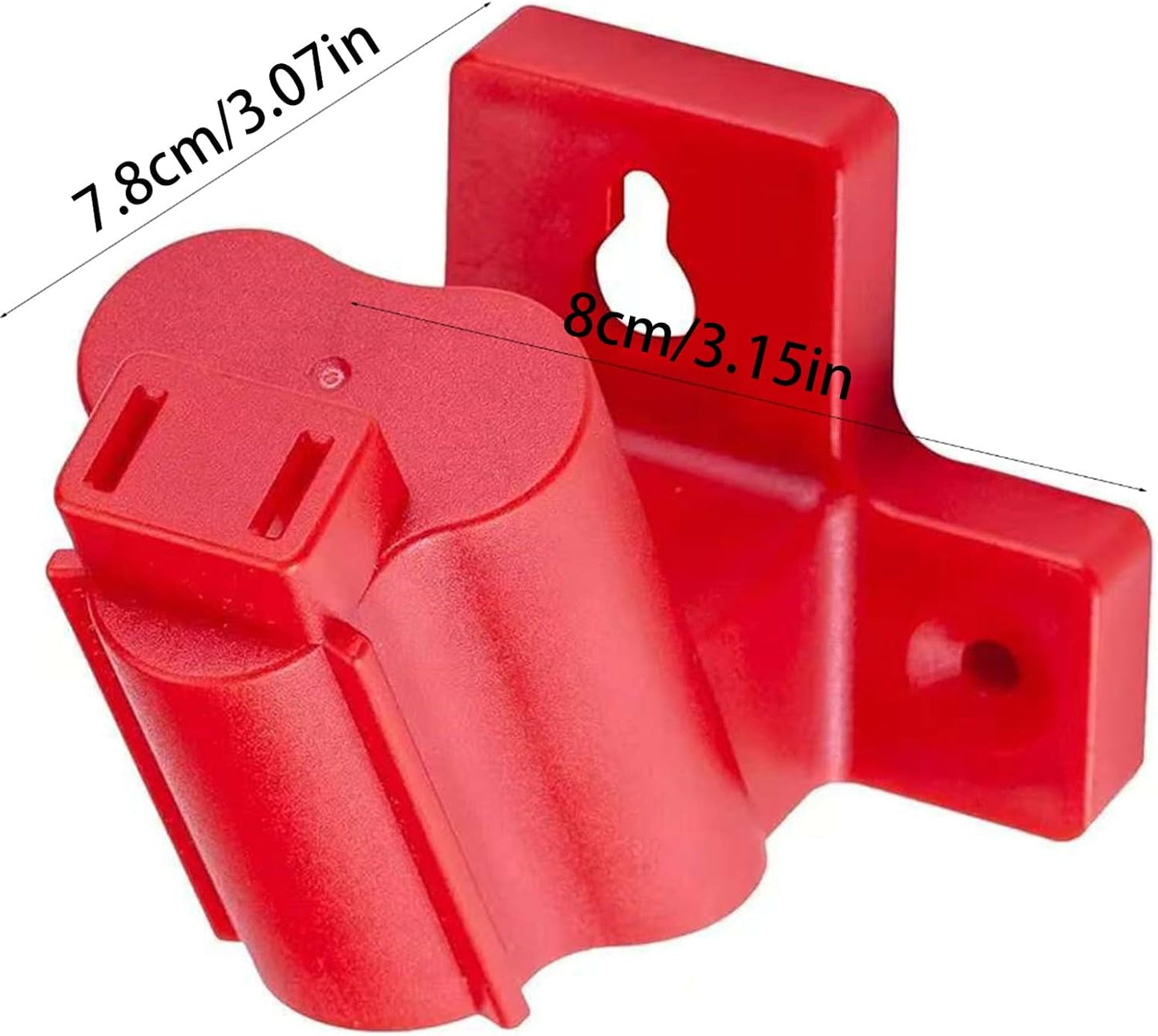  Lot De 4/8 Supports Muraux Pour Outils De Forage 12 V En Plastique Coudé Avec Vis Pour Le Stockage électrique De La Batterie, Montage Mural