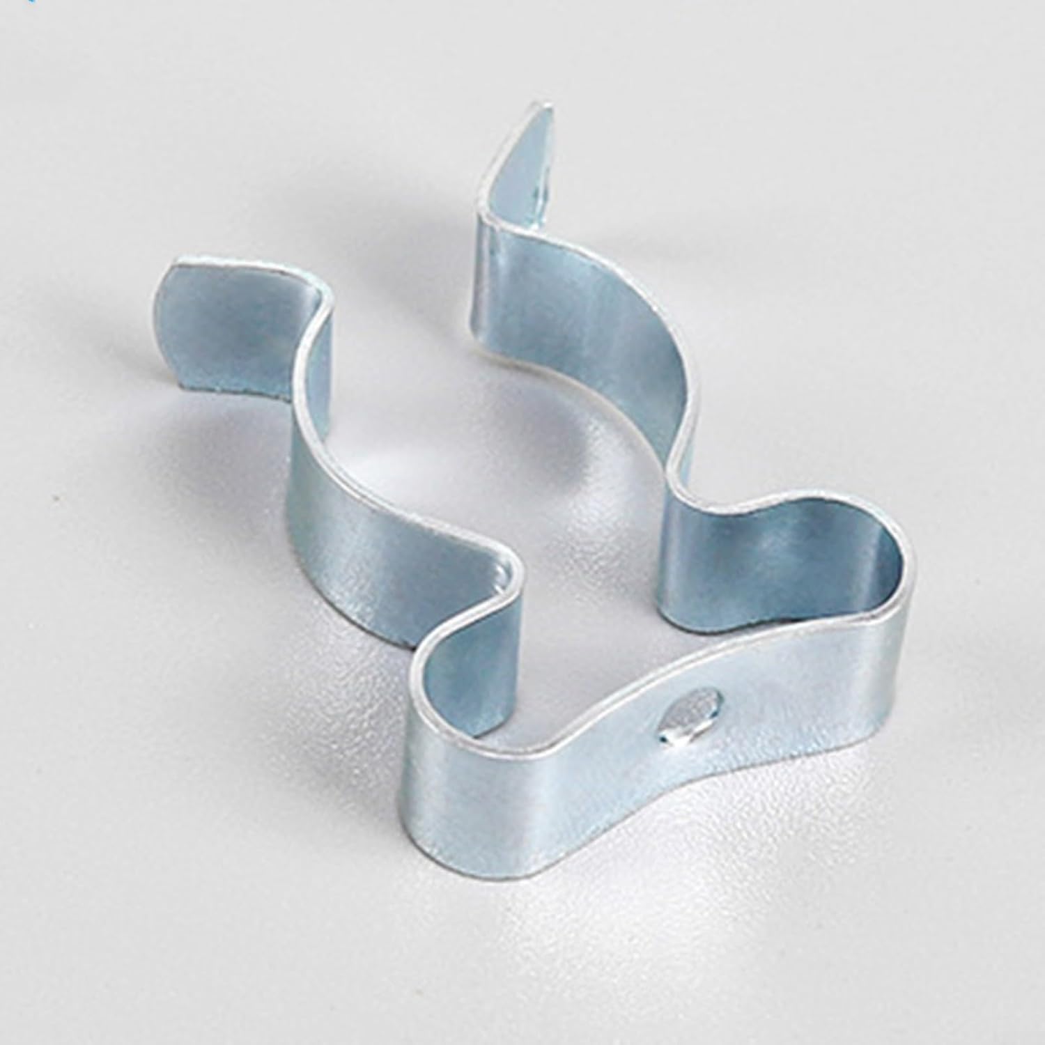  Pinces à Ressort En Acier Au Manganèse Avec Base étroite Revêtue De Caoutchouc Pour Garage, Abri De Jardin, Armoire, Organisation 25 Mm, 32 Mm, 50 Mm, Argent (50 Mm)