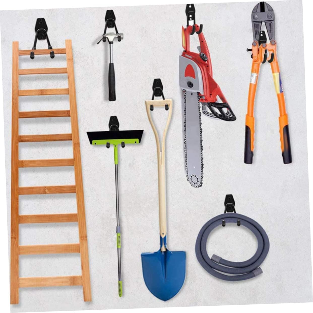  4Pièces Crochets Garage Robuste Support De Rangement Pour Outils De Jardin Vélo Accroche Durable Pour Étagère Organisation