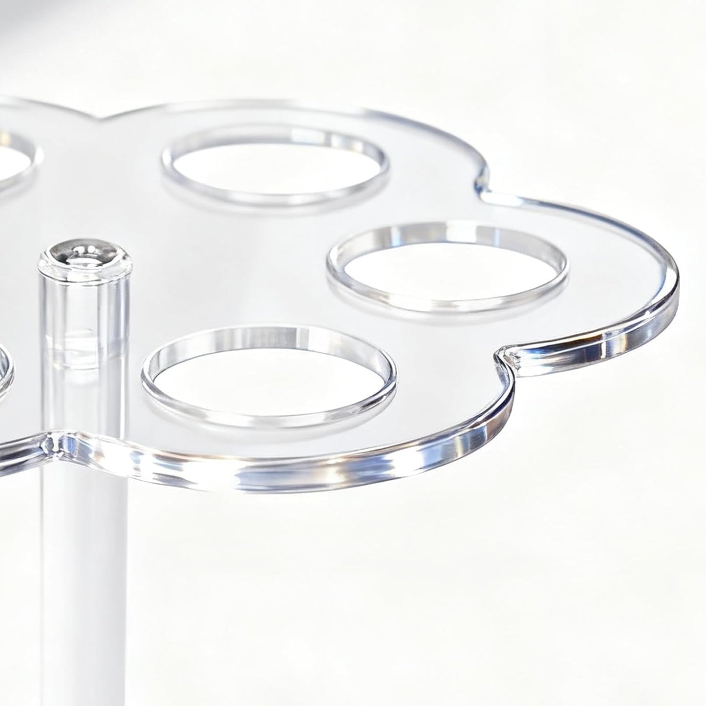  Étagère De Rangement Pour Cartouches | Étagère Transparente Peu Encombrante Avec 6 Trous | Support Antidérapant | Pour Bouteille D'eau, Déplacement, Maison, Cuisine, Bureau, Voiture, Bureau, Coin