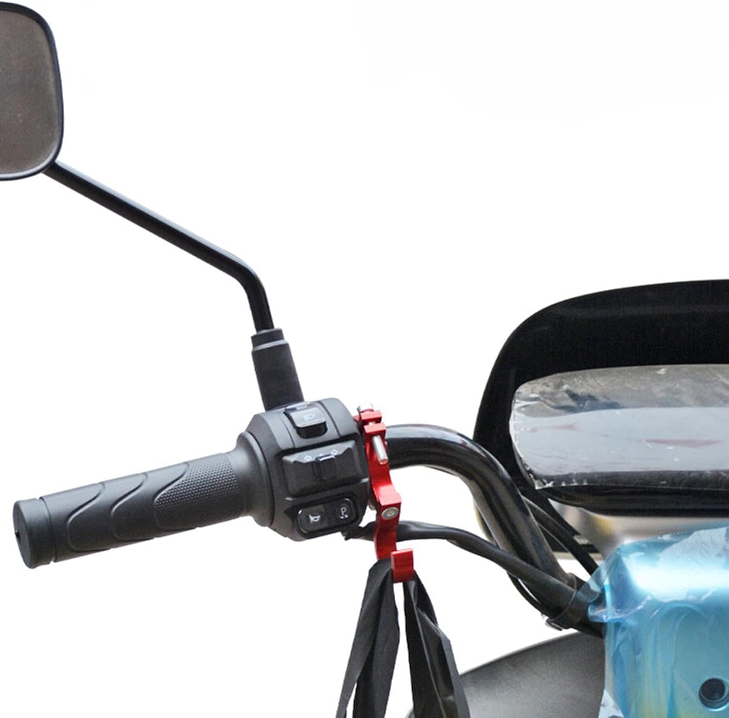  Crochet De Transport De Scooter, Crochet De Guidon De Moto | Crochets De Rangement Multifonctionnels Pour Moto Et Vélo | Cintre élégant Pour Les Déplacements Domicile-travail, Crochets à Montage Facil
