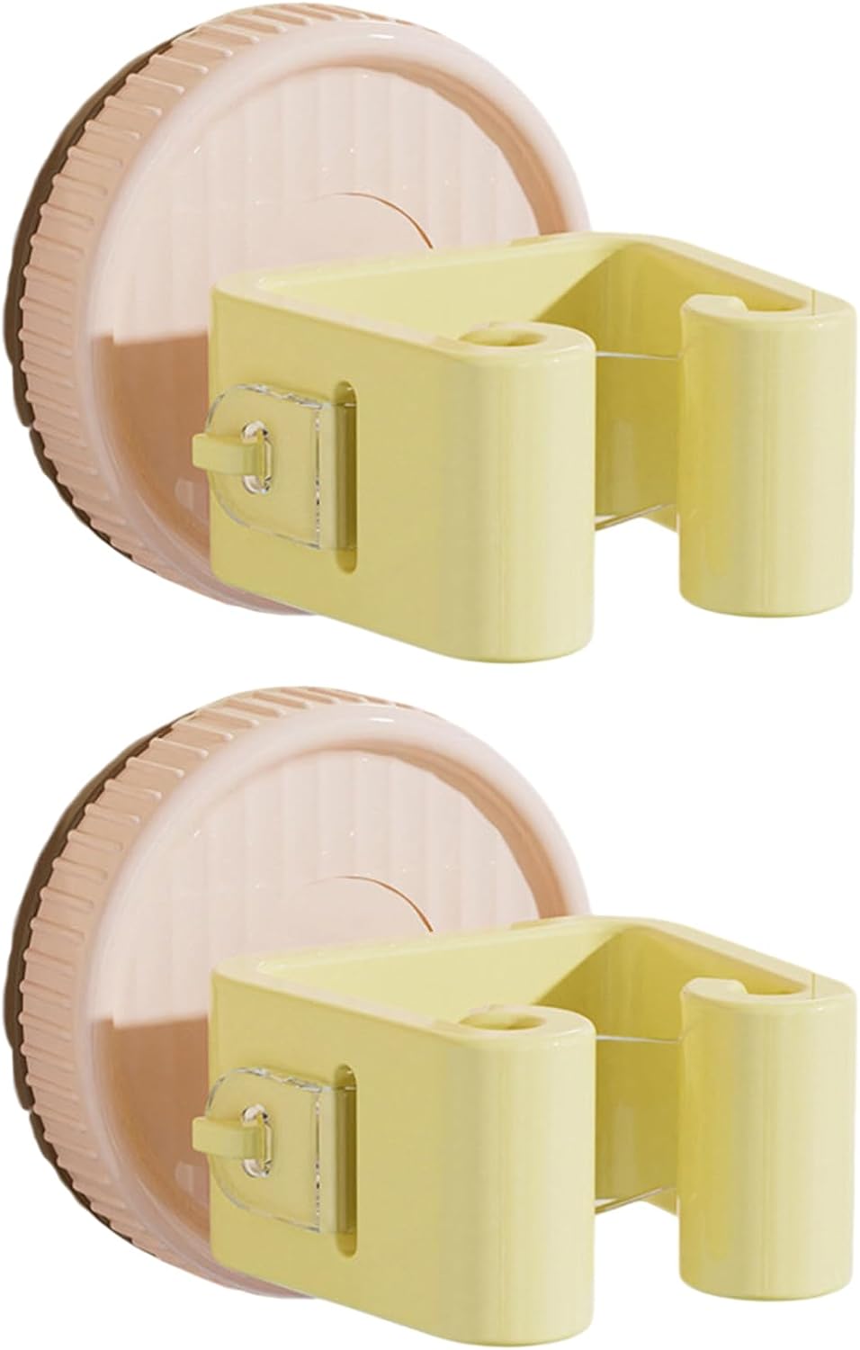  Lot De 2 Supports De Balai à Ventouse Pour économiser De L'espace - Multi-usage - Fixation Murale - Pour Salle De Bain Et Cuisine
