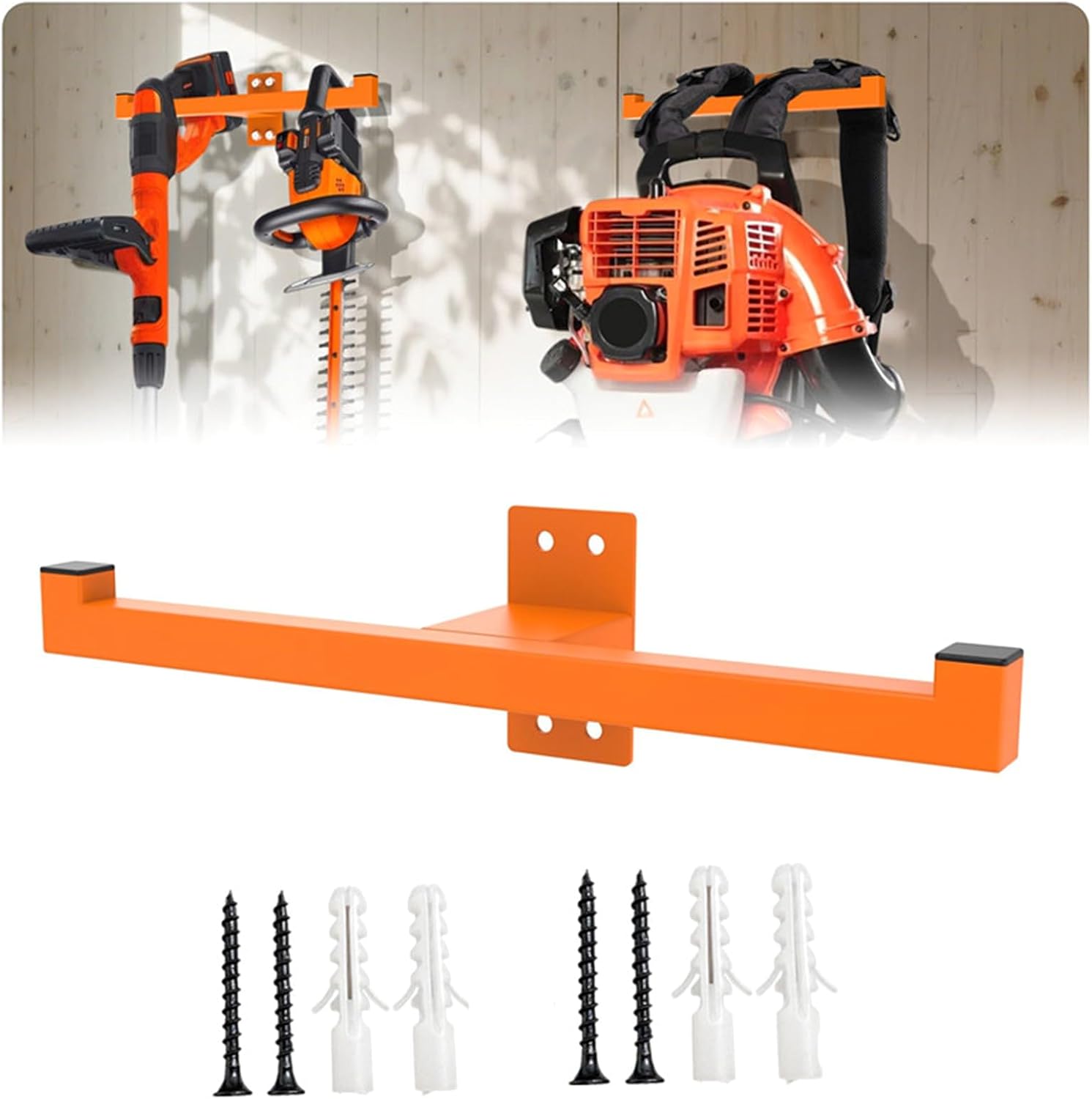  Étagère De Rangement Pour Outils D'entretien De Pelouse, Support Mural Pour L'organisation De Garage, Atelier Et Outils De Jardin