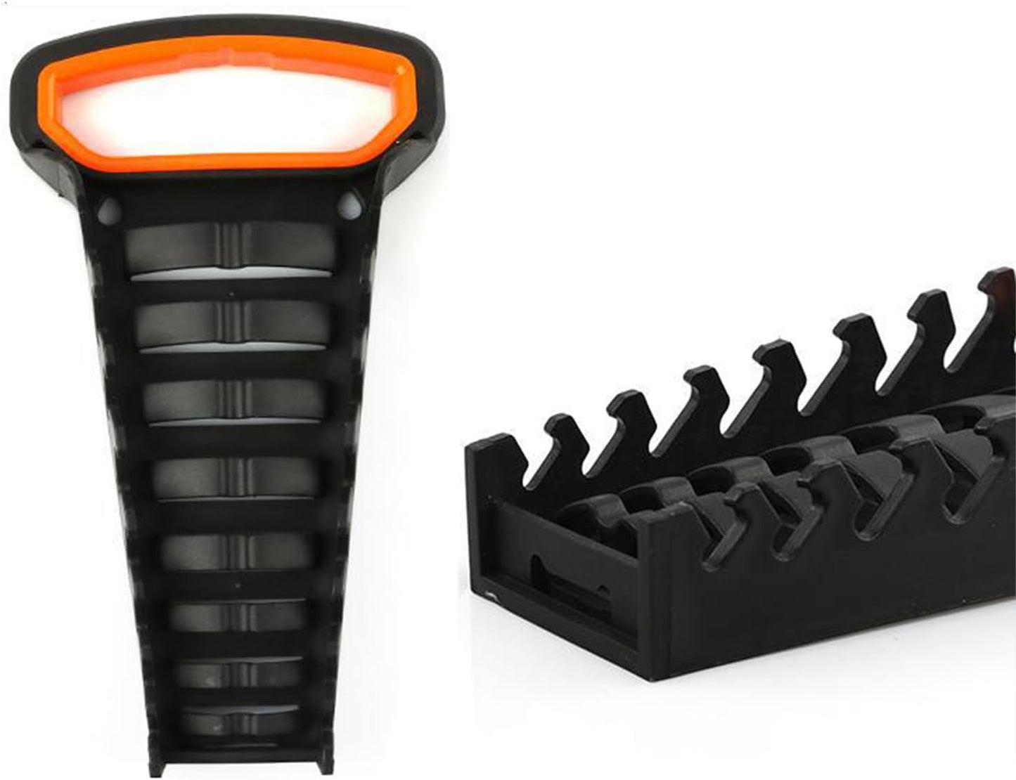  Porte-outils Multi-fentes Pour Clés à Cliquet - Rangement Des Outils - En Plastique - Rails - Plateau Pour La Maison Et Les Espaces De Travail - Garage - Support D'outils De Réparation De Voiture