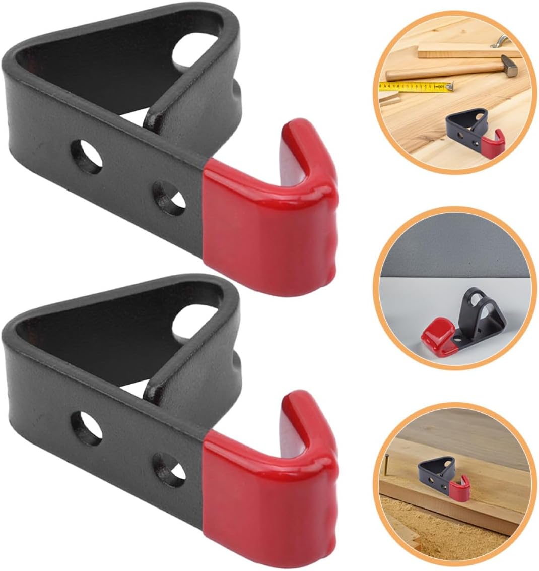  Housoutil Lot De 2 Crochets De Roue En Acier Robuste, Antidérapants Pour Jantes De Voiture, Support Mural Gain De Place Pour Rangement Garage Et Atelier, Compatible à Suspendre Jante Pneus,