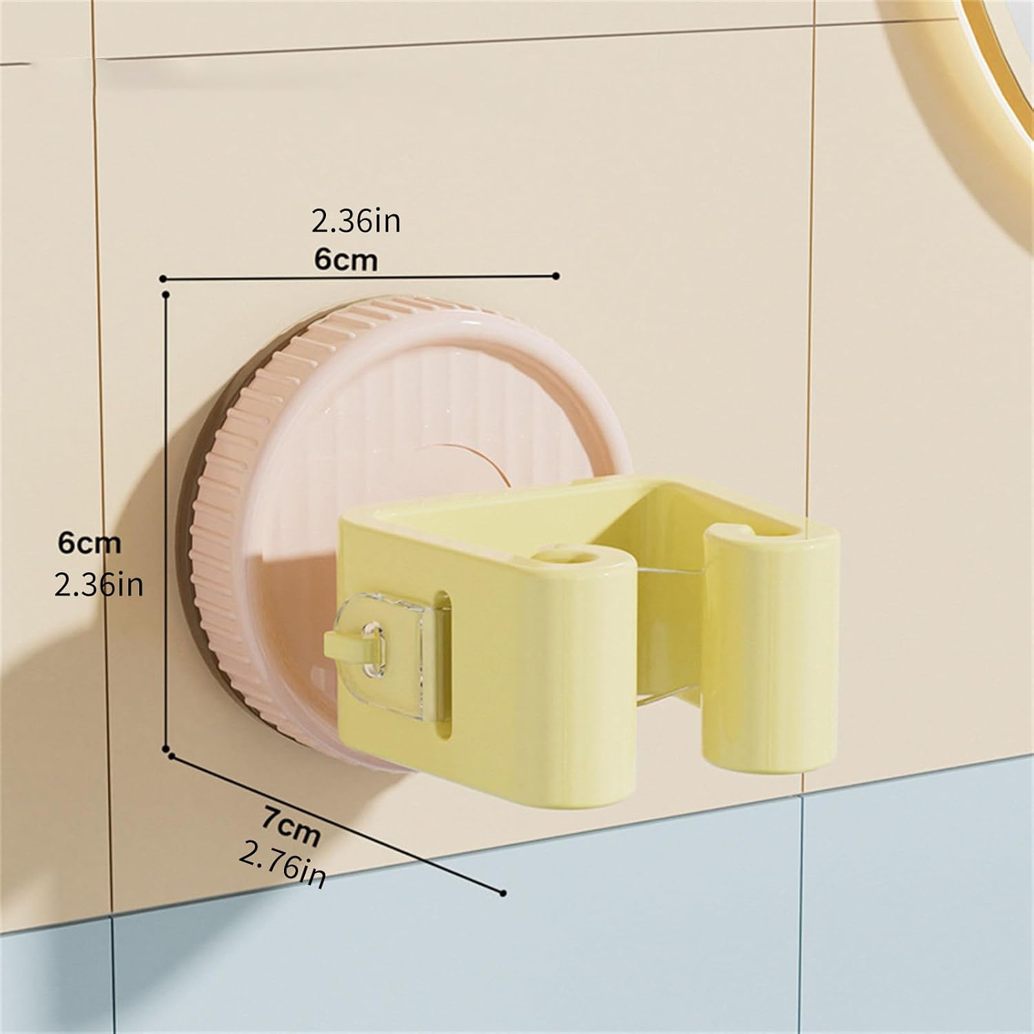  Lot De 2 Supports De Balai à Ventouse Pour économiser De L'espace - Multi-usage - Fixation Murale - Pour Salle De Bain Et Cuisine