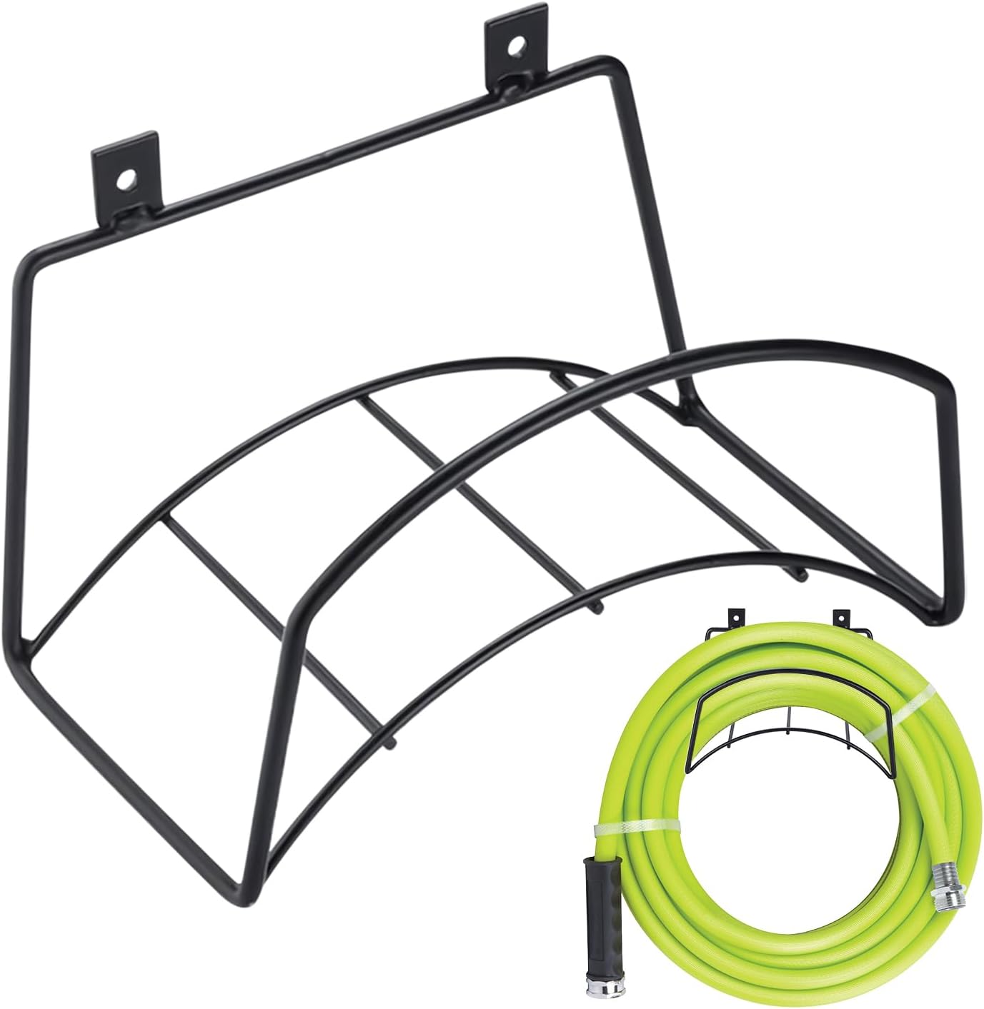  Generisch Support De Tuyau De Jardin, Organiseur De Connecteur D'eau, Support Mural Pour Pantalons, Suspension En Métal Robuste, Rangement Résistant à La Rouille, Pour Garage, Patio, Arrière-cour