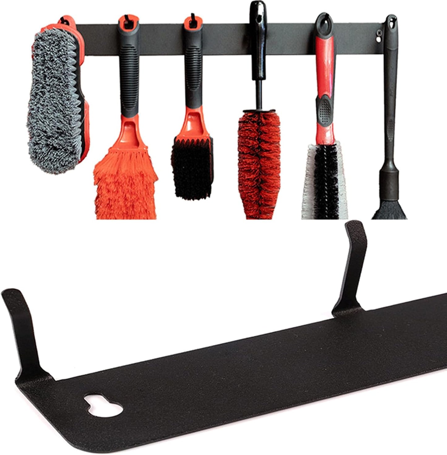  Détaillage Du Support De Pinceau - Salle D'organisateurs Détaillant Auto Mont Auto Pour Pinceaux Et Outils Avec Crochets Suspendus, Rangement D'atelier De Garage Pour Les Fournitures De Nettoyage Des