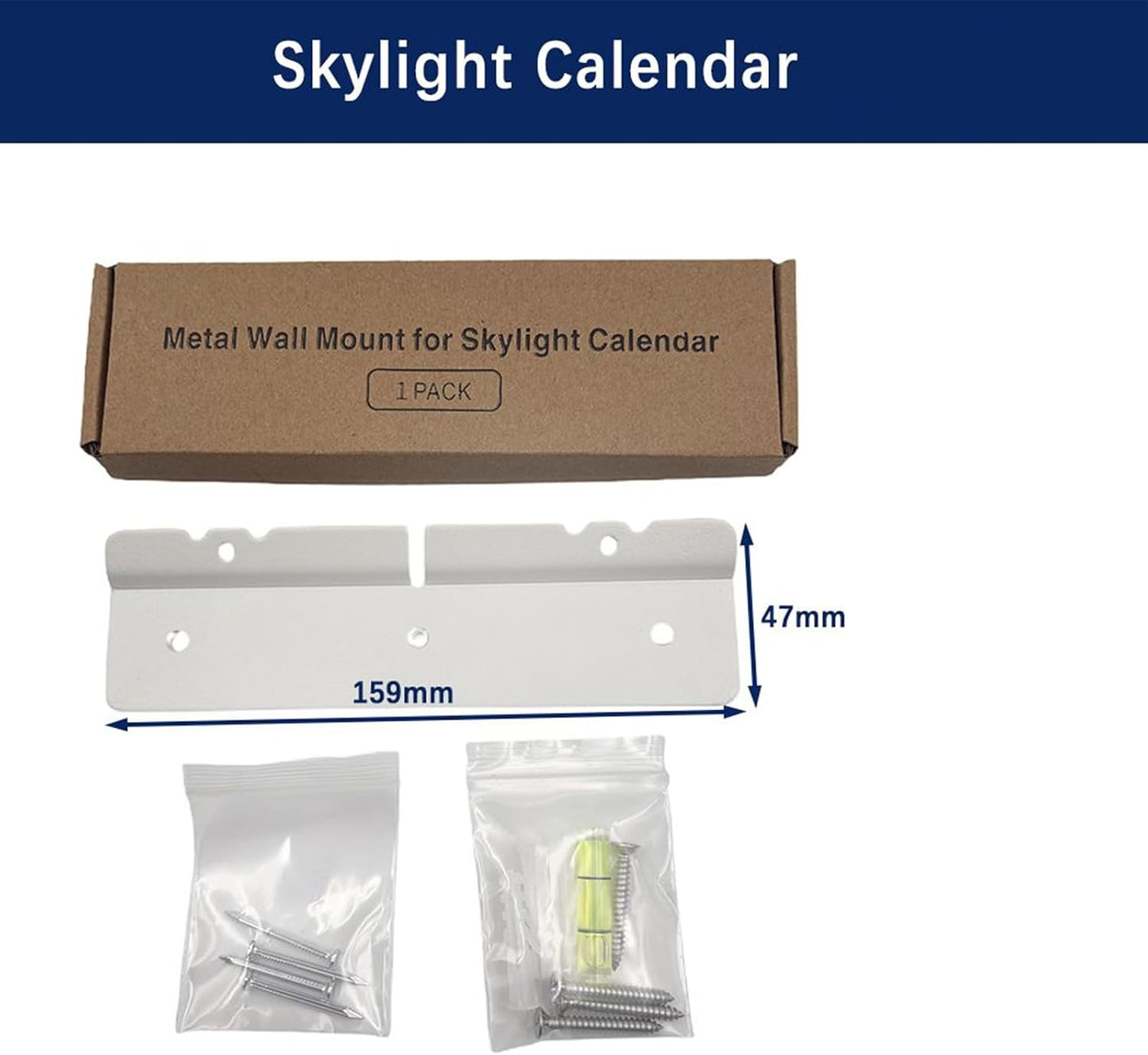  Générique Kit De Fixation Murale Pour Calendrier Numérique,Support Réfrigérateur Pour Agenda Numérique,Accessoires Organiseur Réglables Bureau Cuisine | Compatible Frigo Bureau Salon Chambre