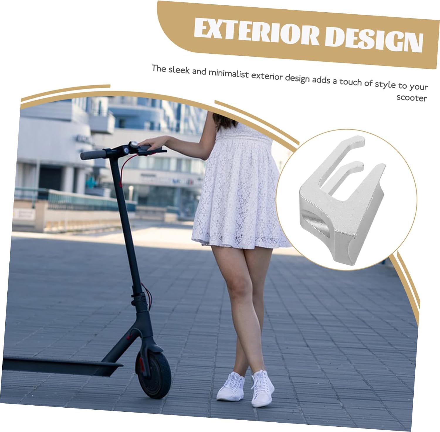  Cabilock Crochet Alliage Aluminium Robuste Pour Trottinette Électrique Accessoire De Suspension Compatible Pro Support Stable Pour Et Rangement Pratique