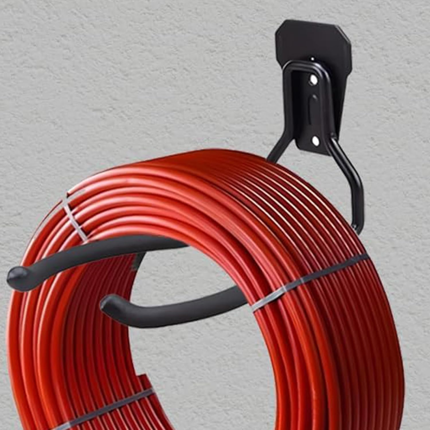  Générique Porte-Outils De Jardin Mural | Noir Antirouille,Jardin - Gain De Place Polyvalent Rangement Atelier Garage Maison Avec Crochets