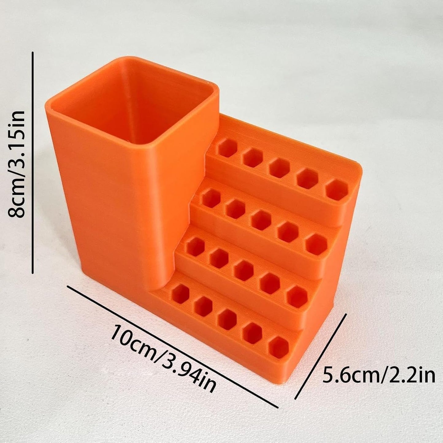 GENERIC Support De Rangement Pour Embouts Hexagonaux, Support De Rangement Pour Tête De Tournevis, Organisateur De Têtes De Tournevis Durable Pour Garage, Cave, Atelier De Réparation, Support De Rangement