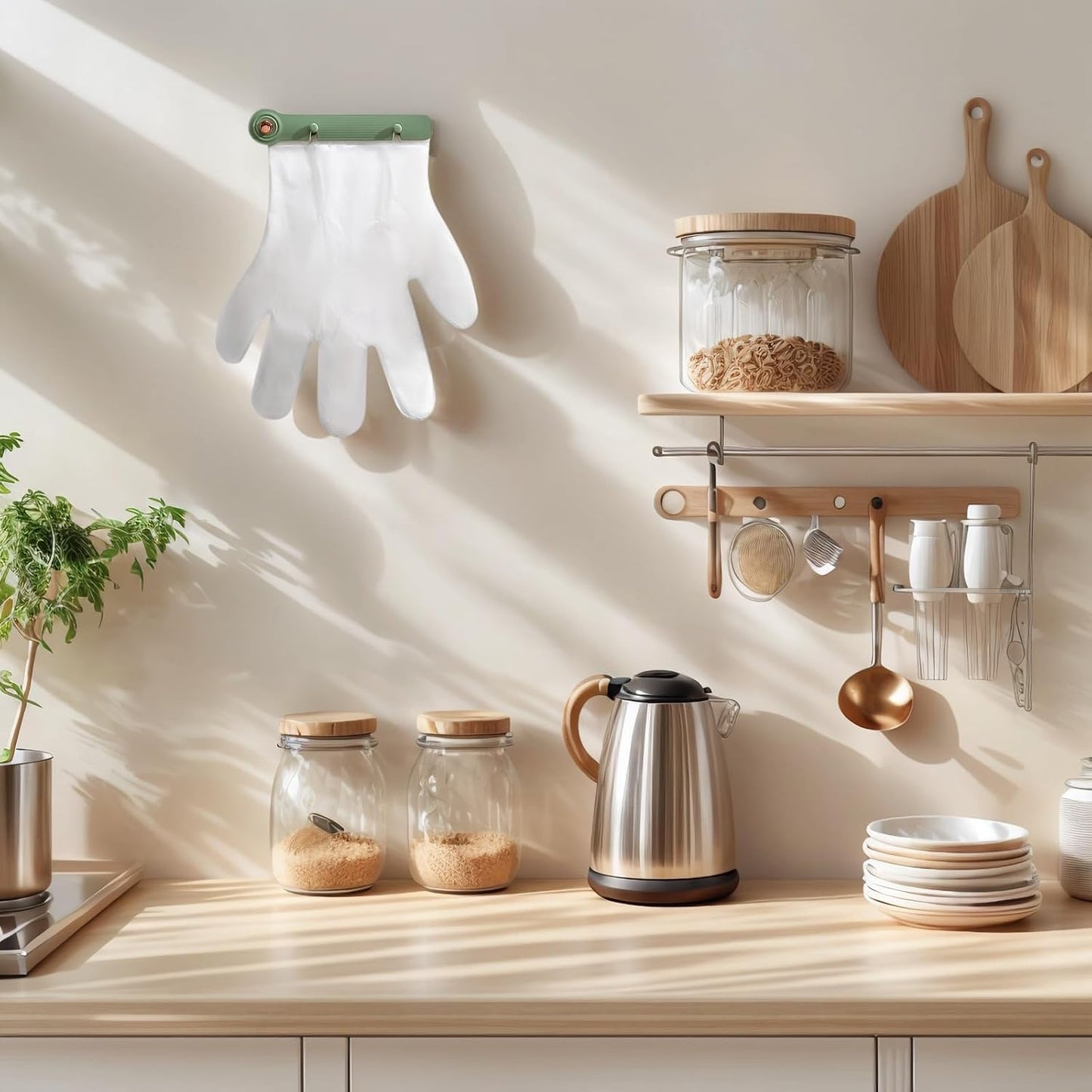  Support De Rangement Mural Pour Gants Pour La Maison, Le Restaurant, Les Gants, Solution D'économie D'espace, Organiseurs De Gants Muraux Avec Clip