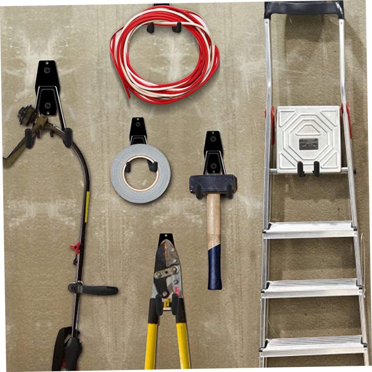  4Pièces Crochets Garage Robuste Support De Rangement Pour Outils De Jardin Vélo Accroche Durable Pour Étagère Organisation