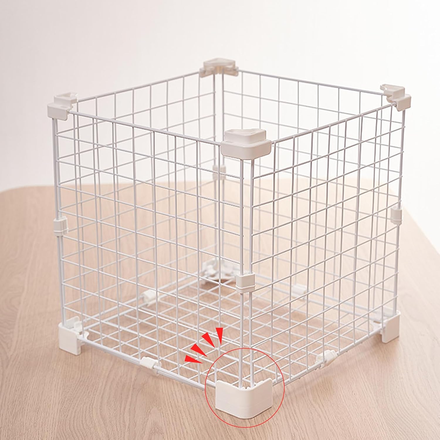  Connecteurs De Grille De Cage,Multifonction Fixation Serrée - Connecteurs De Rangement Pour Cubes En Fil | Pour Salon Maison Dortoir Appartement Chambre Boîte À Caisse Pour Animaux
