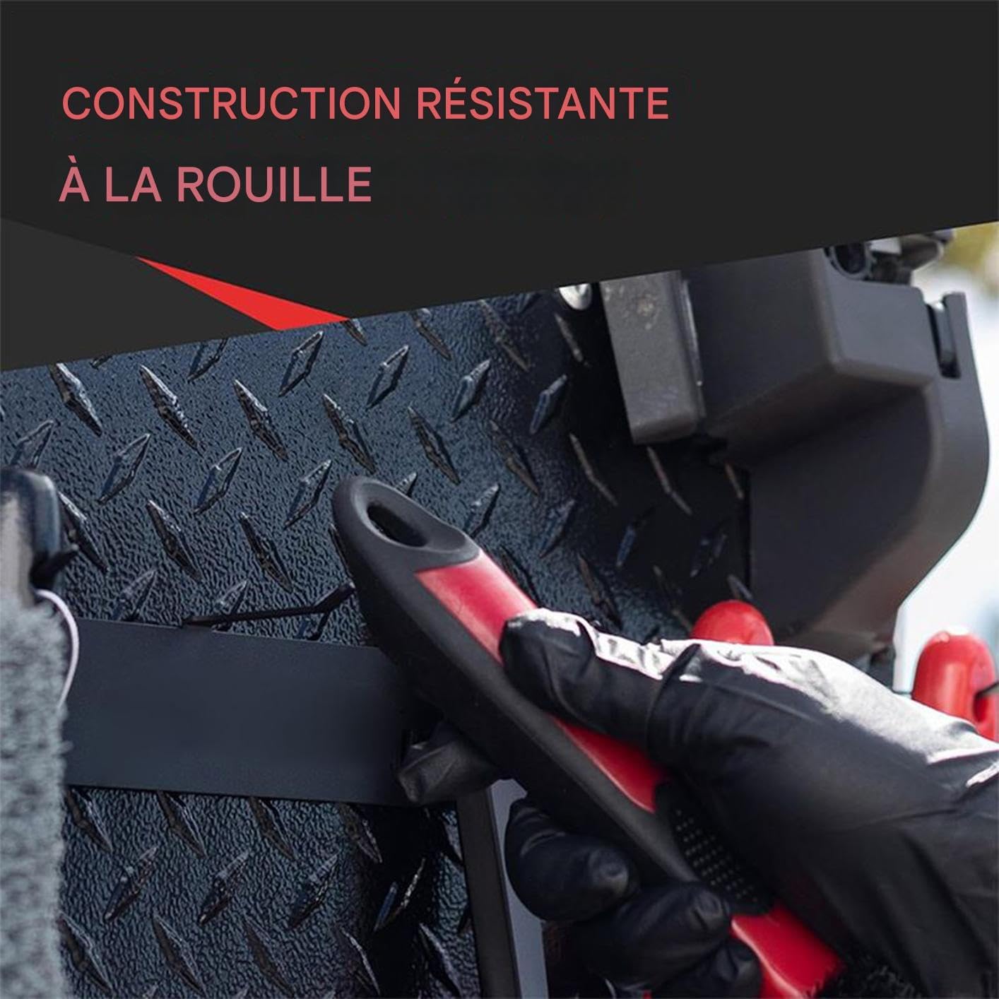  Générique Porte-brosses De Détail,Support Métallique Pour Brosses Avec 6 Crochets | Crochets Compacts Pour Garage Détail Mobile Conducteurs Enthousiastes Outils Nettoyage Roues Maison