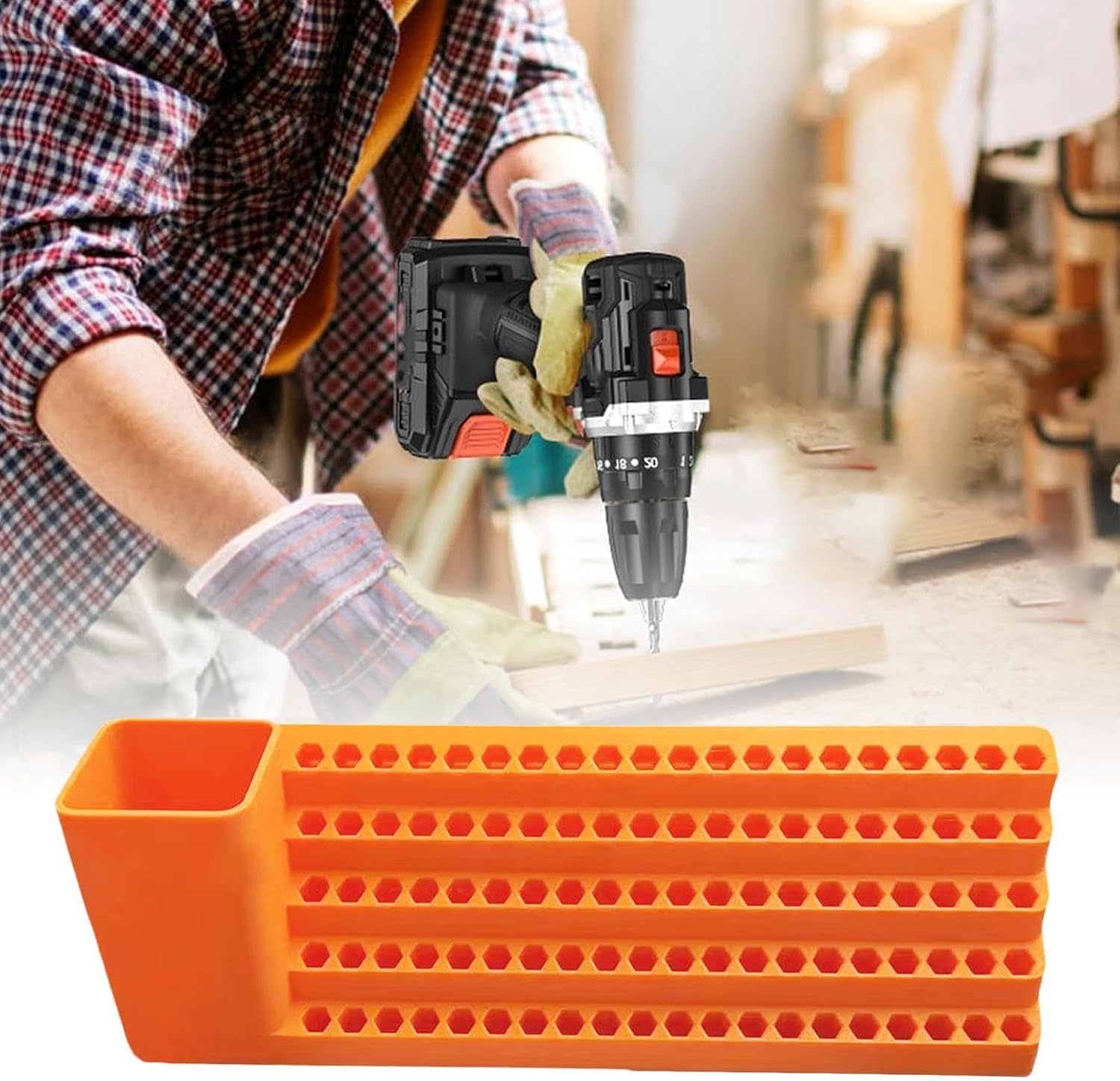 GENERIC Support De Rangement Pour Tournevis, Support De Rangement, Support Mural Pour Outils, Porte- De Tournevis, Design Peu Encombrant, Pour Maison, Garage, Atelier, Mécanicien, Construction