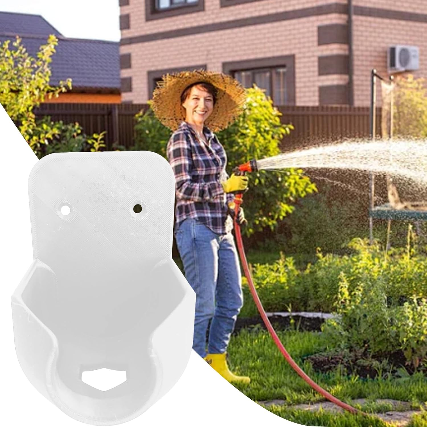  Support De Fixation Pour Tuyau,Support Mural Pour Lance D'Arrosage | Rangement Étanche Pour Tête De Robinet De Jardin Terrasse Garage Extérieur Pelouse Irrigation
