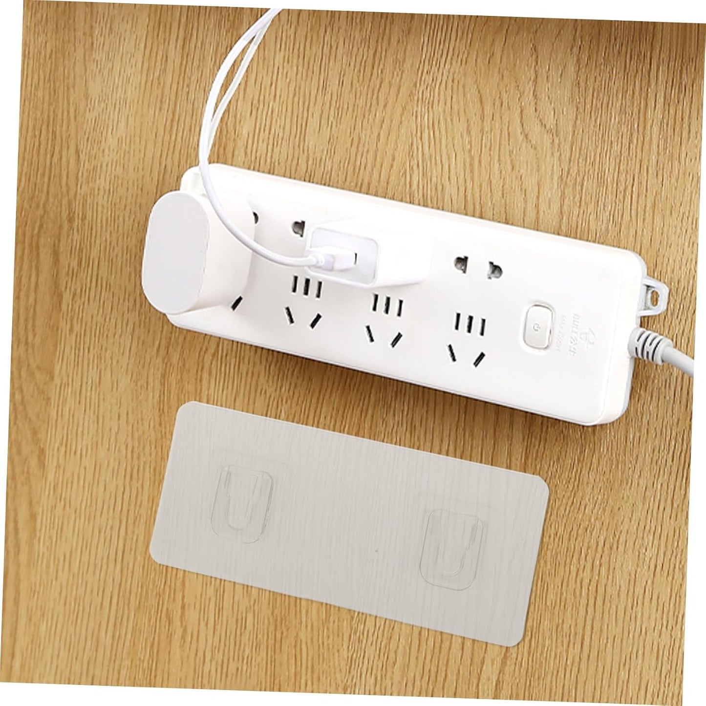  Cabilock 5ensembles Supports Adhésifs Pour Prises De Bureau Fixations Murales Et Supports De Rangement Pour Routeur Lot