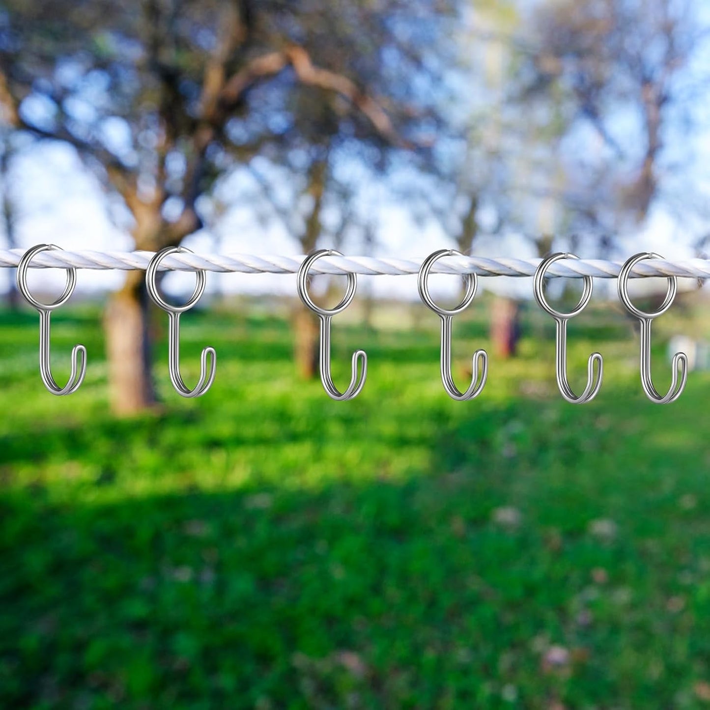  STOBAZA Crochets Pour Sangles En Acier Inoxydable Argenté, Lot De 10 Pièces Robustes Et Faciles à Fixer, Maison Cuisine