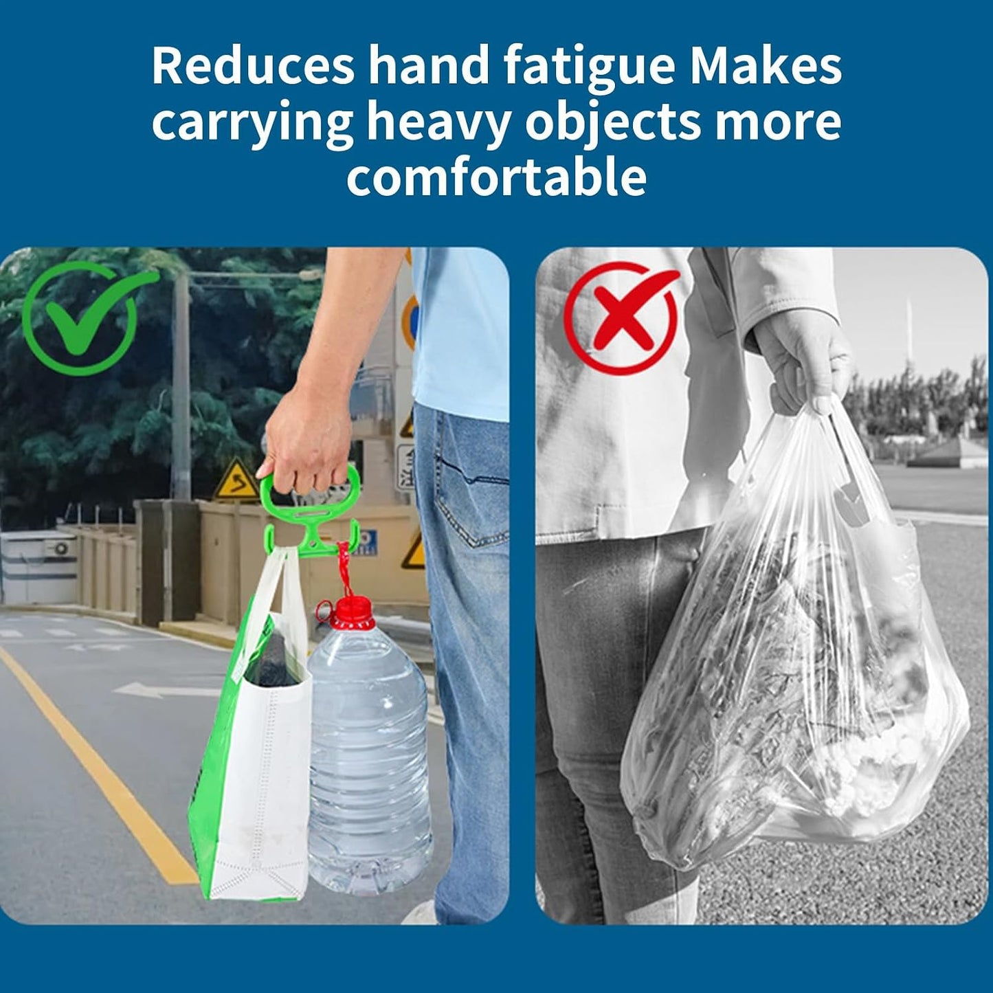  Porte-Sac De Courses | Outil De Transport Pour Porte-Sac De Courses - Support De Charge Utile Pour Caddie, Stockage Maison Et Seaux De Peinture
