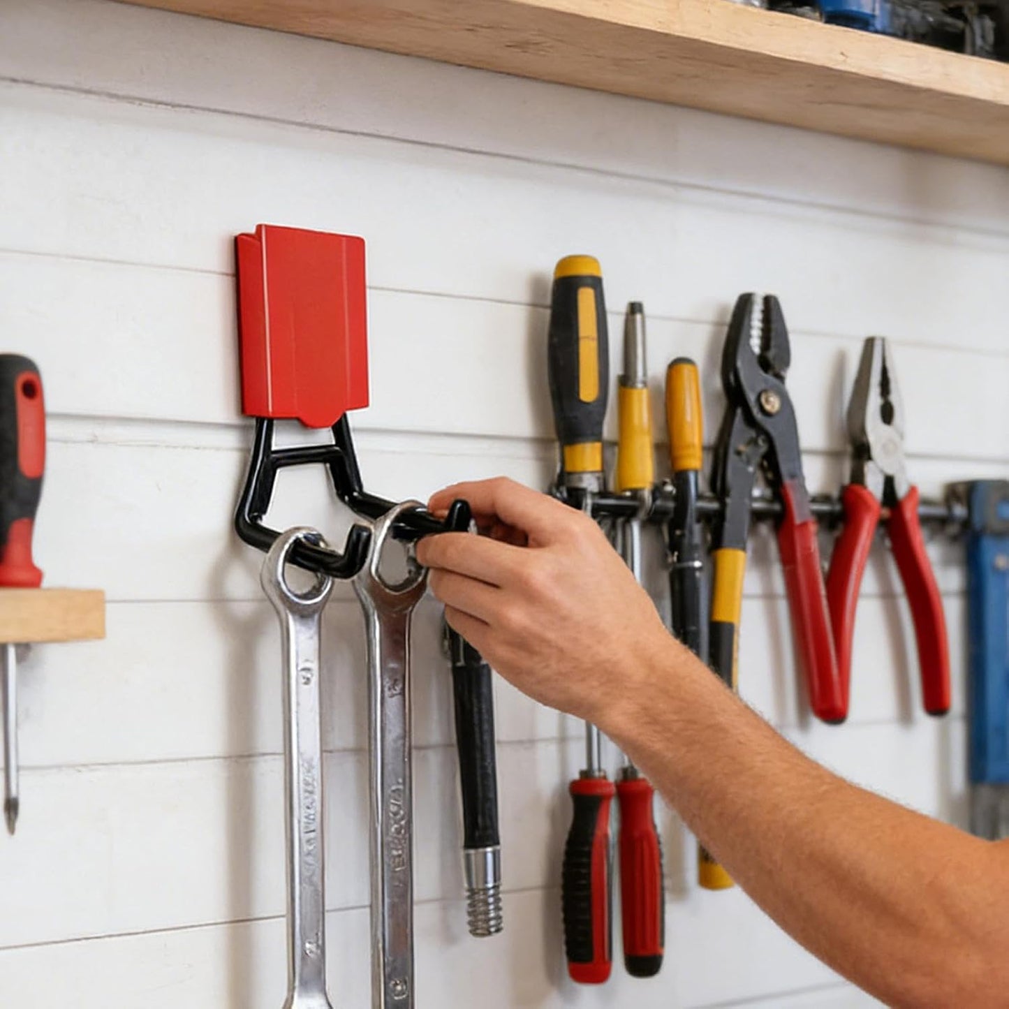  Generisch Crochets Magnétiques | Système De Rangement Pour Outils En Métal | Crochets De Rangement De Garage, Pour L'organisation Dans Le Garage, Sur Le Mur, Pour Tuyau, Outils De Nettoyage, Dans