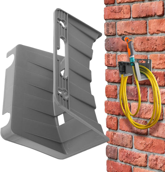 GENERIC Porte-Tuyau Mural, Support Mural Robuste | Rangement Pour Tuyau De Jardin - Le Tube Robinet Buse Terrasse Plomberie Rail Clôture Maison Piscine Camping-Car Balcon Garage