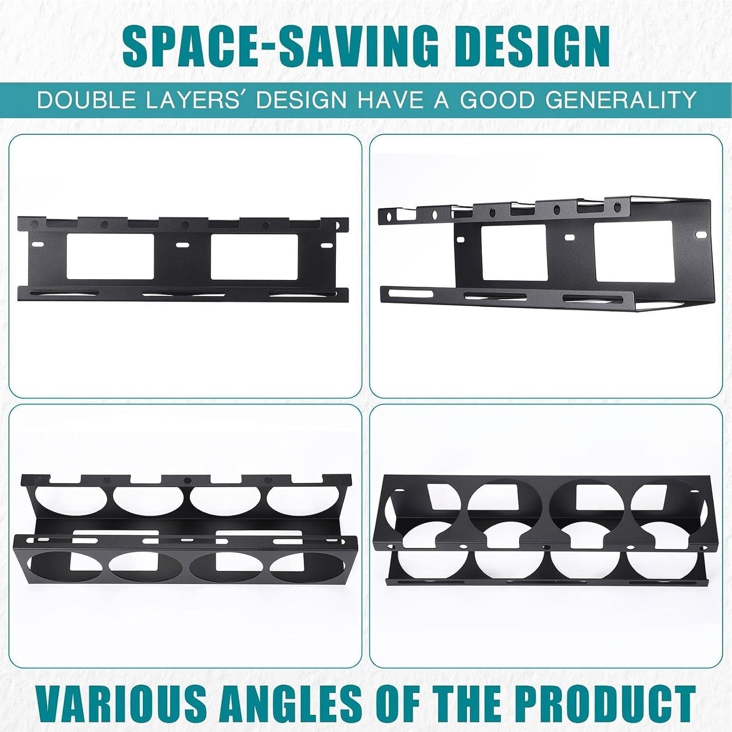  Rangement Pour Baguettes De Soudage,4 Fentes Montage Mural Gain De Place,Porte-électrode Rack De Rangement Pour Garage - Pour Bureau à Domicile Sous-sol L'appartement Et La Construction Industrielle