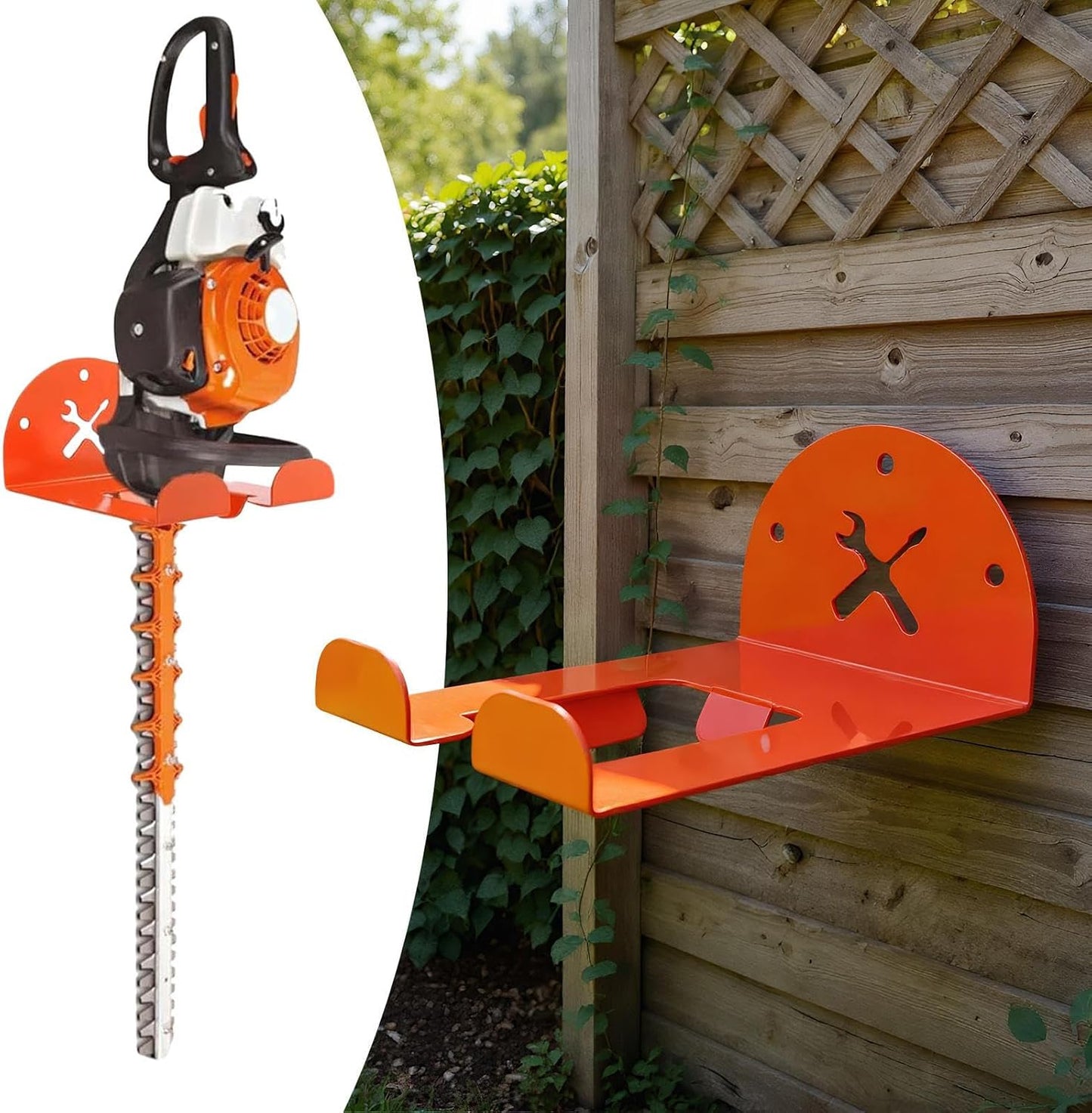  Générique Organisateur D'outils Électriques,Rangement Gain De Place | Porte-Outils Mural Pour Jardin - Pour Tailleuse Haie Tronçonneuse Perceuse Atelier Jardin Remise