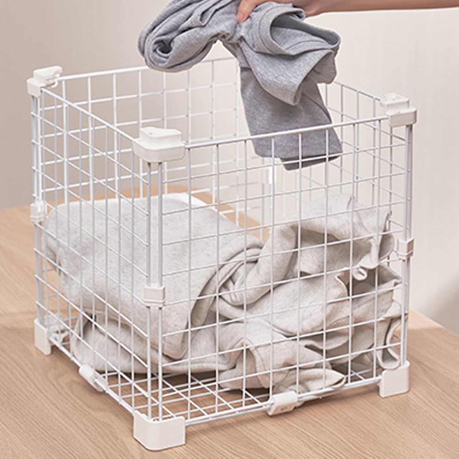  Connecteurs De Grille De Cage,Multifonction Fixation Serrée - Connecteurs De Rangement Pour Cubes En Fil | Pour Salon Maison Dortoir Appartement Chambre Boîte À Caisse Pour Animaux