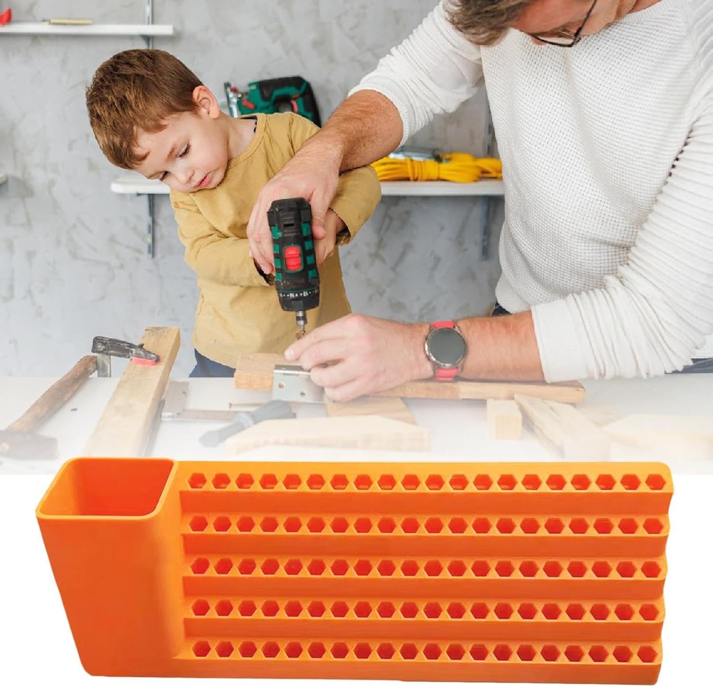 GENERIC Support De Rangement Pour Tournevis, Support De Rangement, Support Mural Pour Outils, Porte- De Tournevis, Design Peu Encombrant, Pour Maison, Garage, Atelier, Mécanicien, Construction