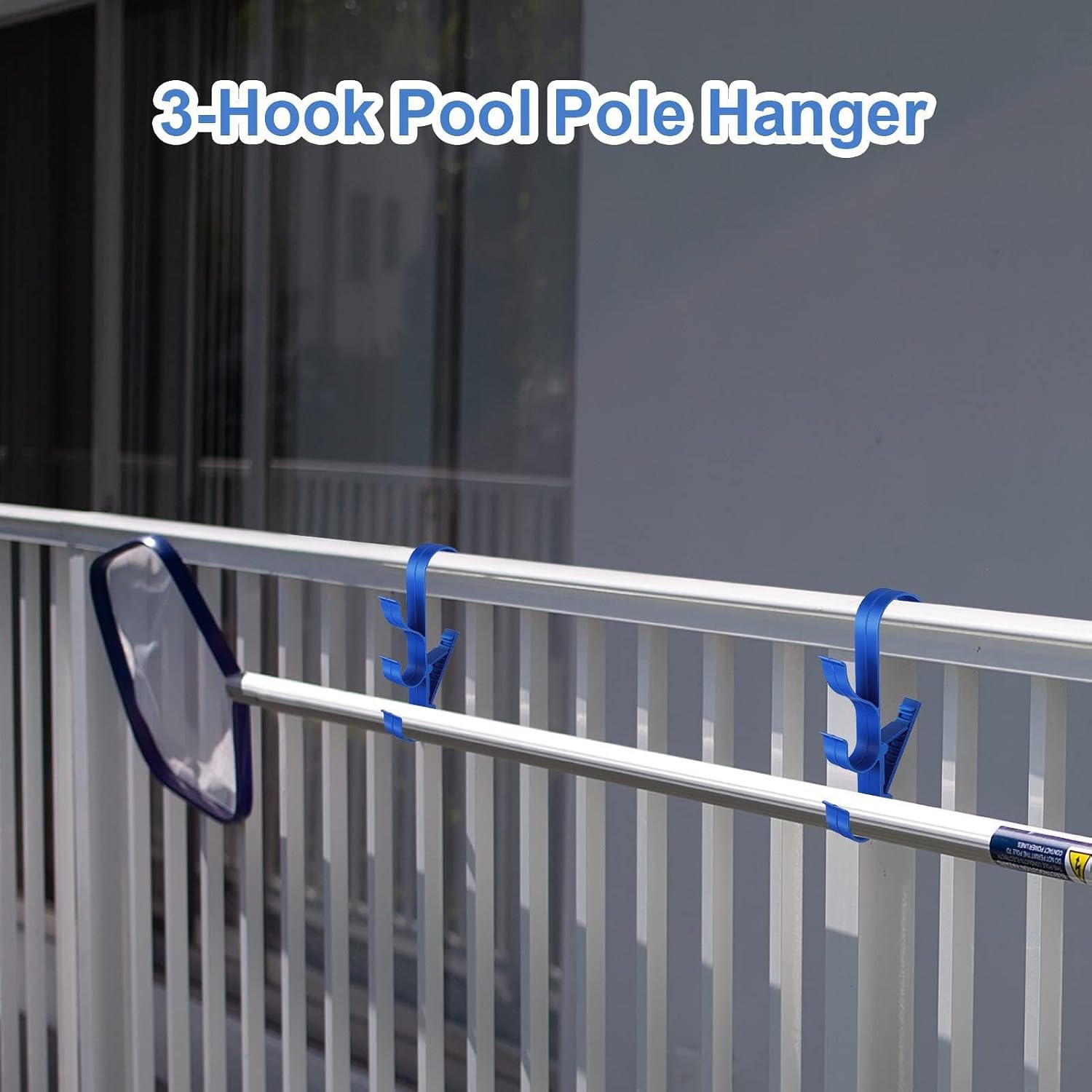  Support De Crochets De Piscine – Support De Piscine Robuste De 30,5 X 13 Cm, Support Mural Pour équipement De Piscine, Organiseur Authentique Au Bord De La Piscine, Crochet Multifonction Pour Filets