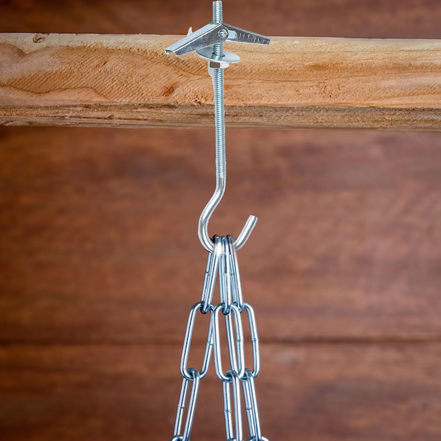  Crochets De Plafond Pliables à Ressort En Acier Carbone Avec Manchon Papillon Pour Une Fixation Sûre Et Une Utilisation Efficace De L'espace Dans Les Maisons