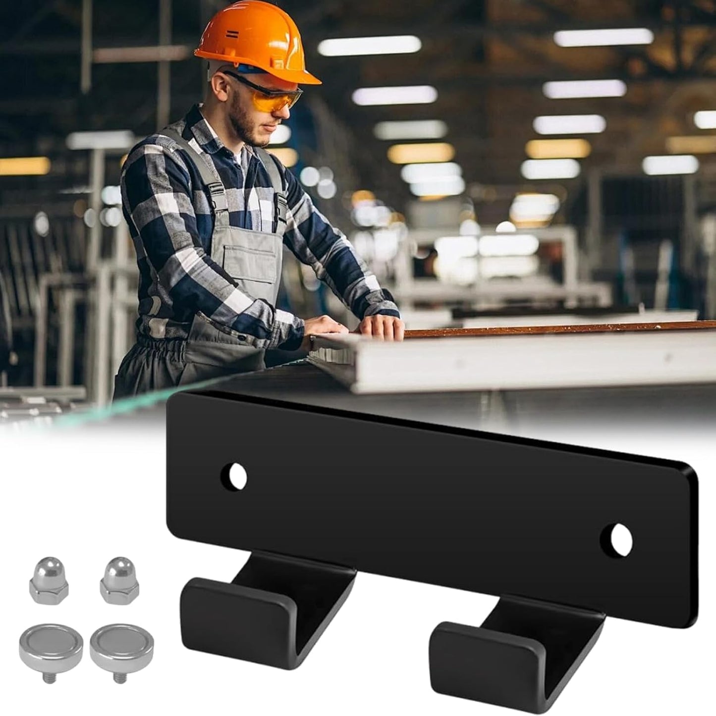  Porte-clés à Mandrin – Rangement Magnétique Pour Outils D'atelier, Support De Rangement, Poignée Universelle Sécurisée, Fonction D'usinage à Accès Rapide, Meilleure Fourniture De Menuiserie, Armoire D
