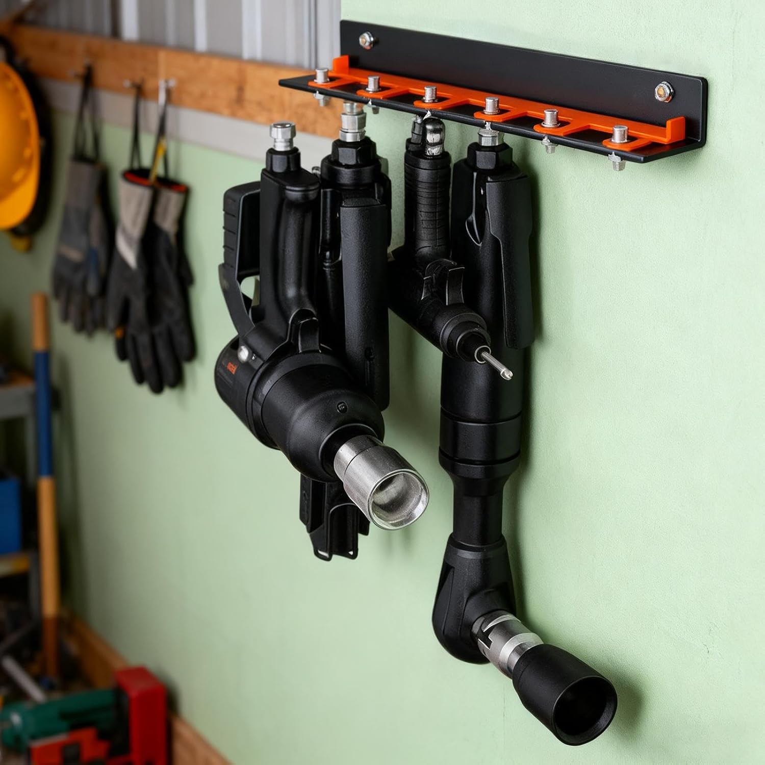 GENERIC Support Pour Outils électriques – Étagère De Rangement Murale à 5 Fentes | Rangement D'outils électriques – Pour Studio, Lieu De Travail, Atelier, Détail, Sous-sol, Abri De Jardin, Jardin
