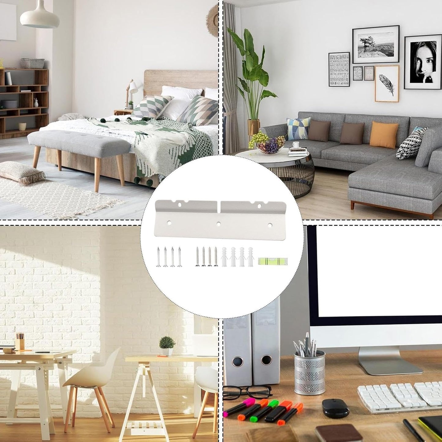  Support Mural Pour Calendrier Digital,Support Réfrigérateur Pour Agenda Numérique - Porte-Organisateur Avec Présentoir Pour Réfrigérateur | Accessoires Bureau Maison Salon Chambre à