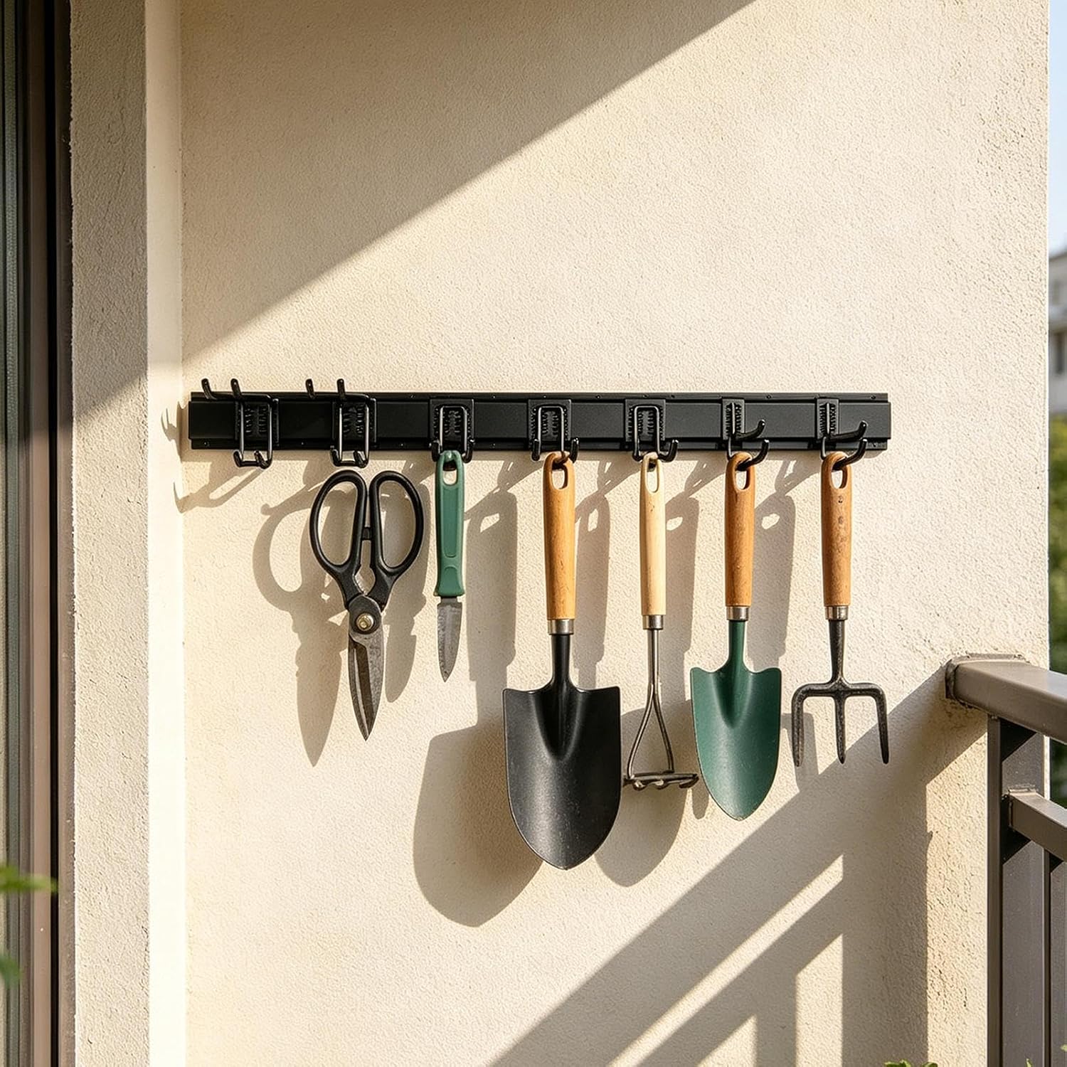 GENERIC Crochets De Garage, Support De Rangement Mural, 1 Lot, Cintres Robustes, Supports Utilitaires En Acier, Système De Support Peu Encombrant, Pour Maison, Abri De Jardin, échelle, Cordes, Pelle, Râteau