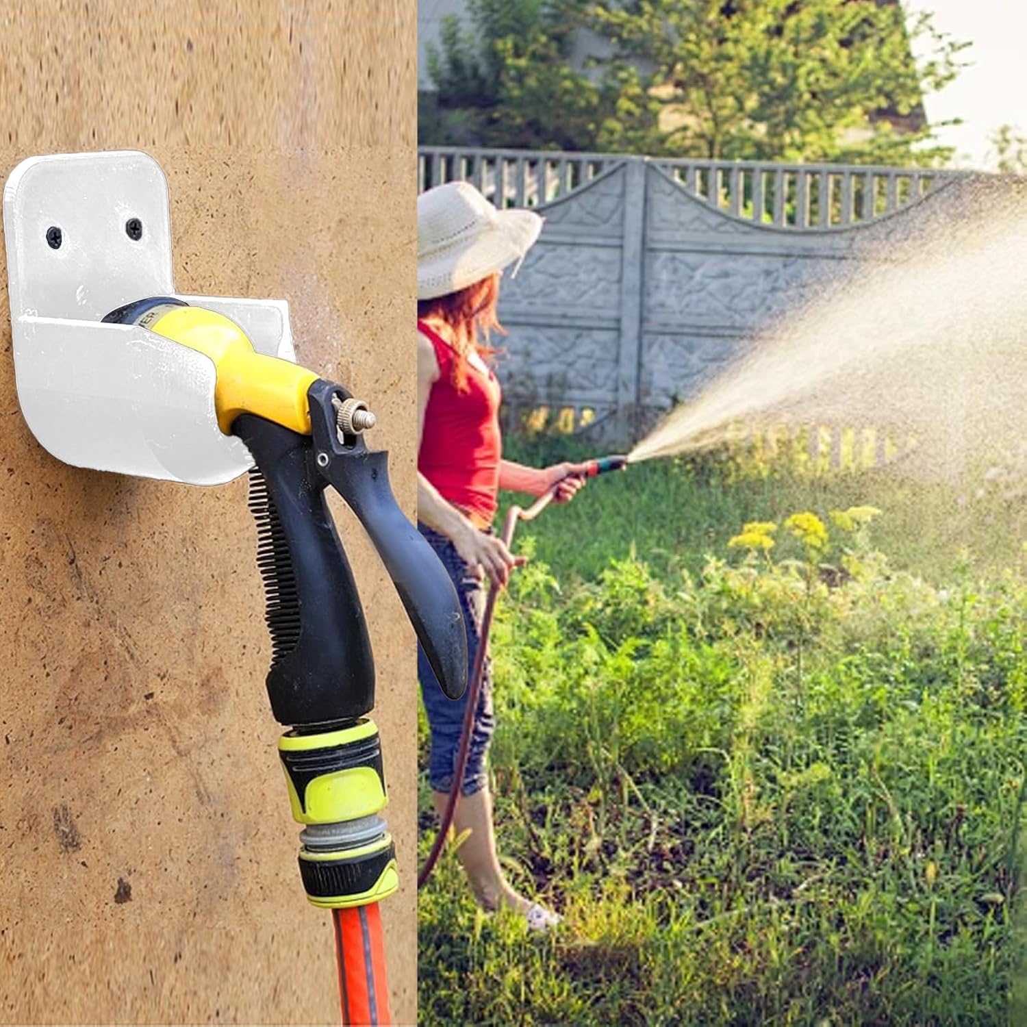  Support De Fixation Pour Tuyau,Support Mural Pour Lance D'Arrosage | Rangement Étanche Pour Tête De Robinet De Jardin Terrasse Garage Extérieur Pelouse Irrigation